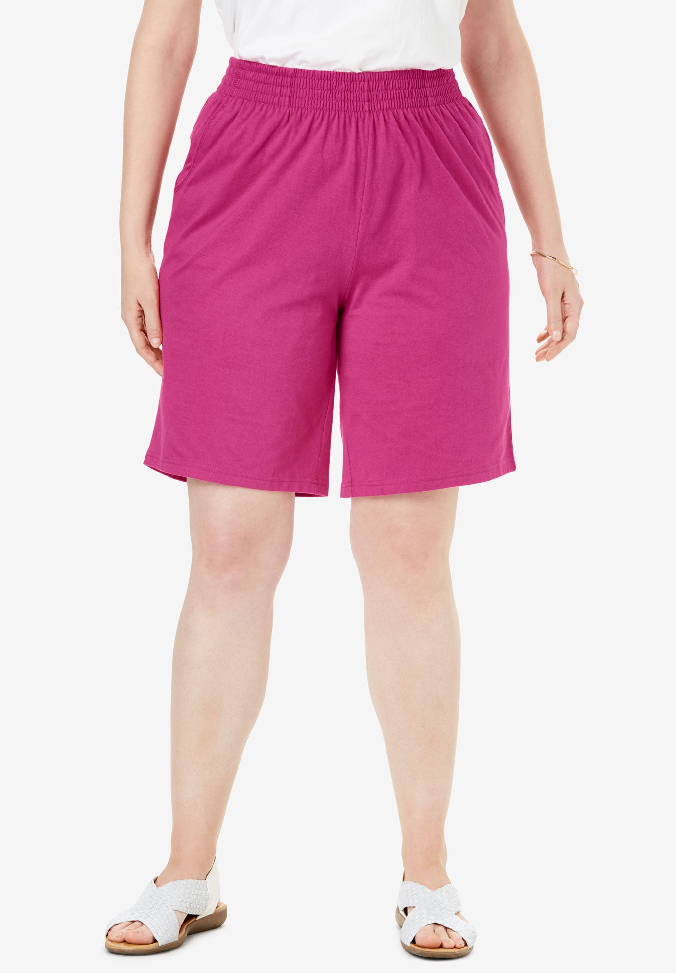 Jersey Knit Short Plus Size Shorts & Capris Full Beauty