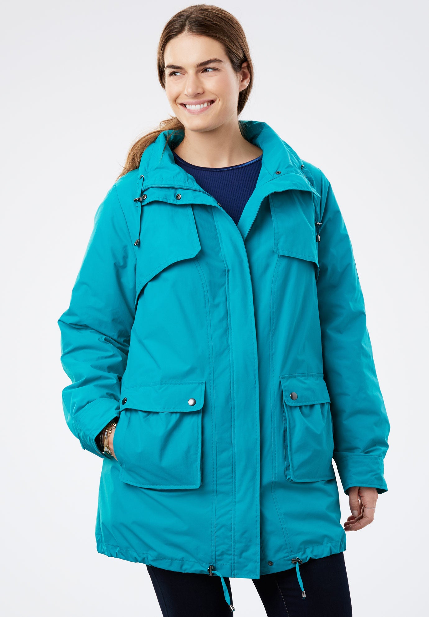 Taslon® FleeceLined Parka Plus Size Jackets & Blazers Full Beauty