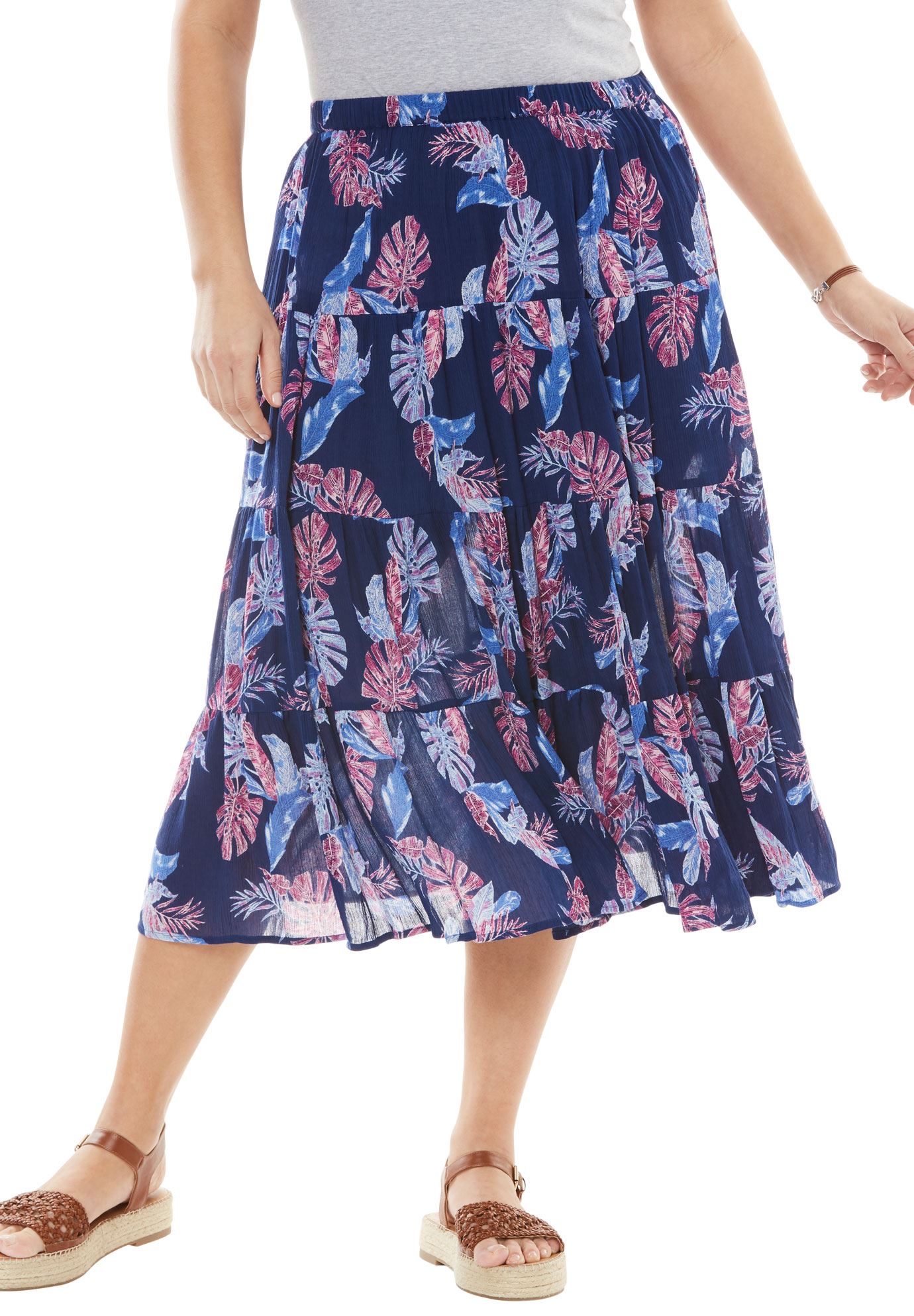 Crinkle skirt Plus Size Skirts Full Beauty