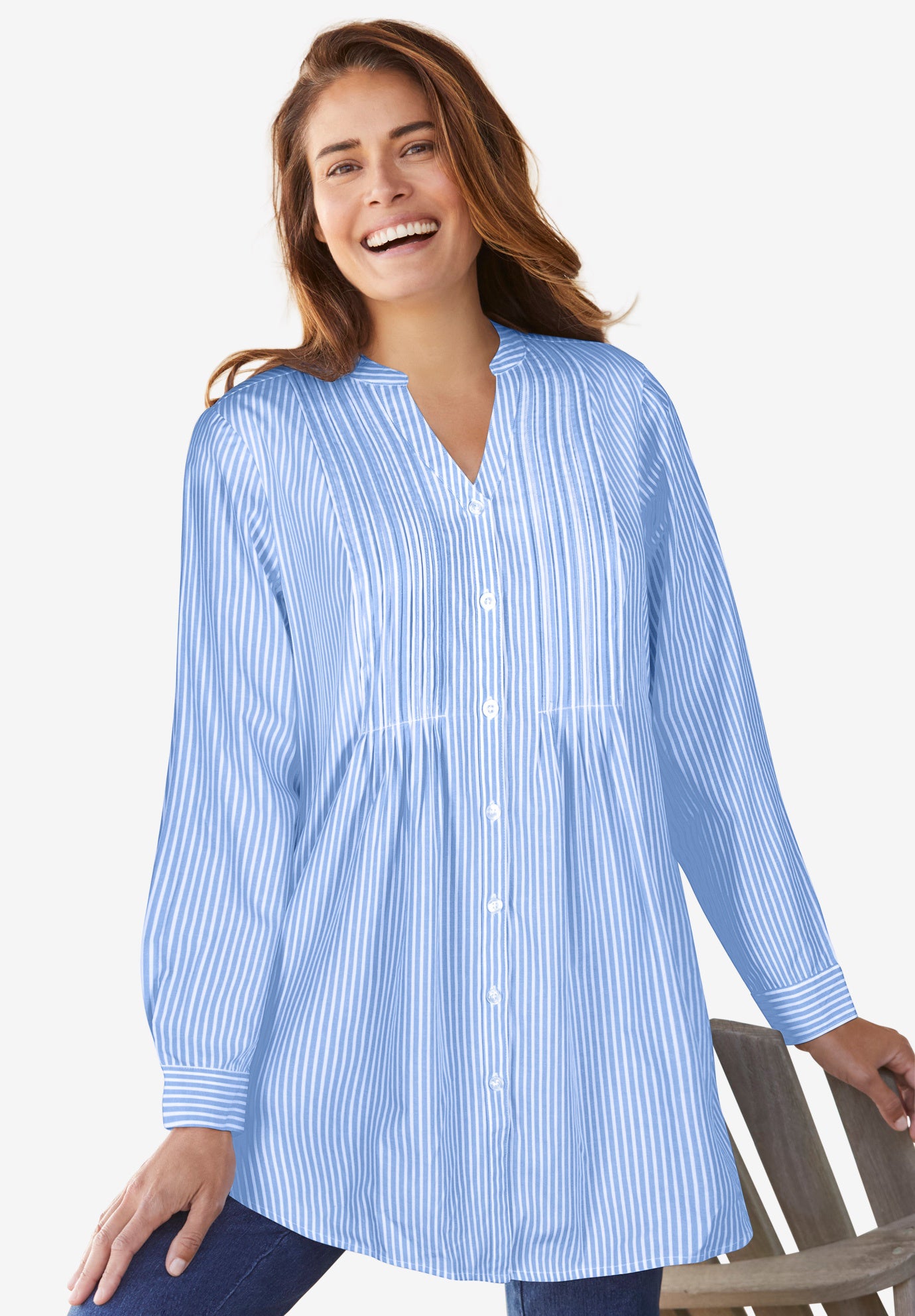 PINTUCK TUNIC TROUSERS SET