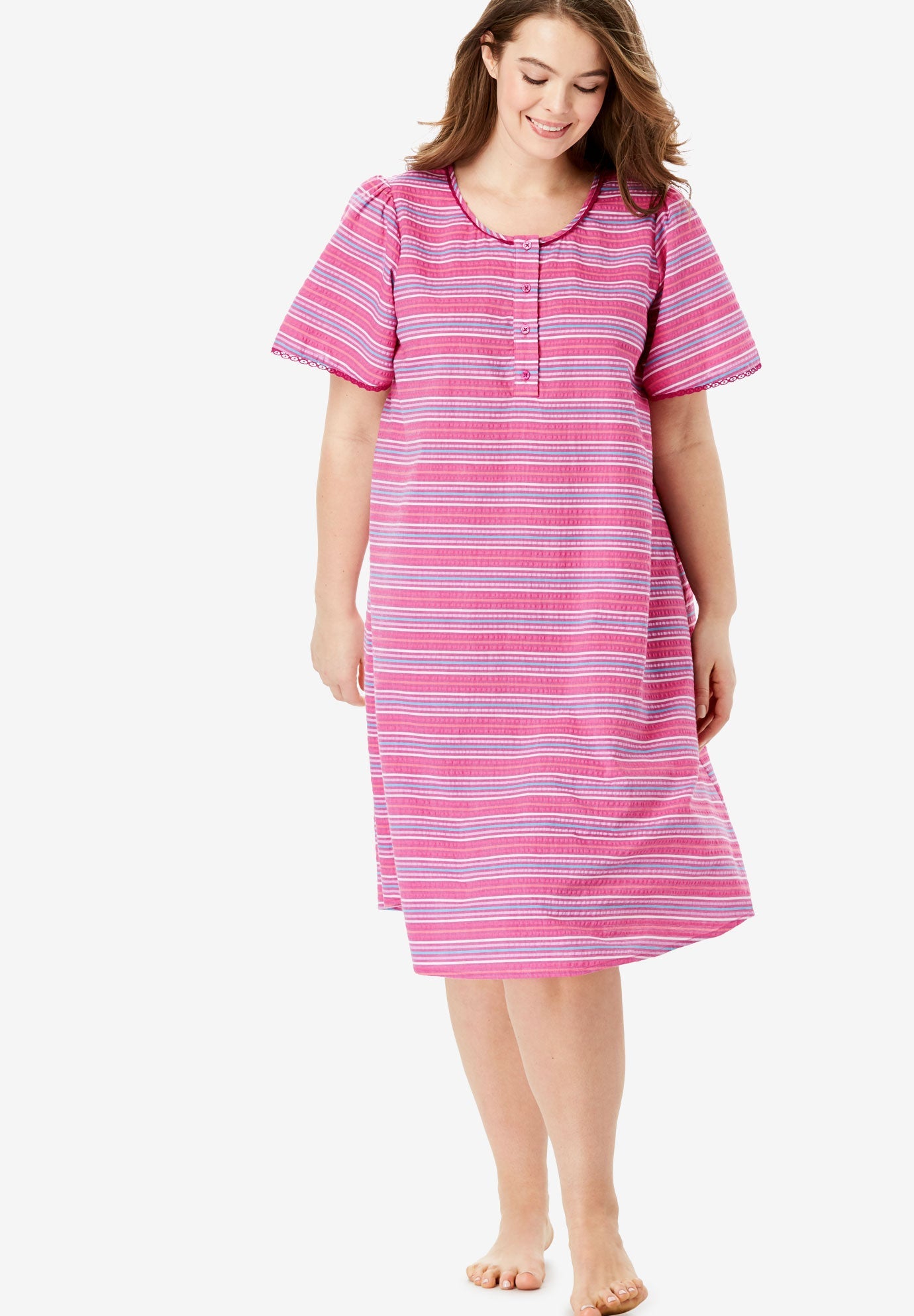 Women's seersucker nightgowns Clearance