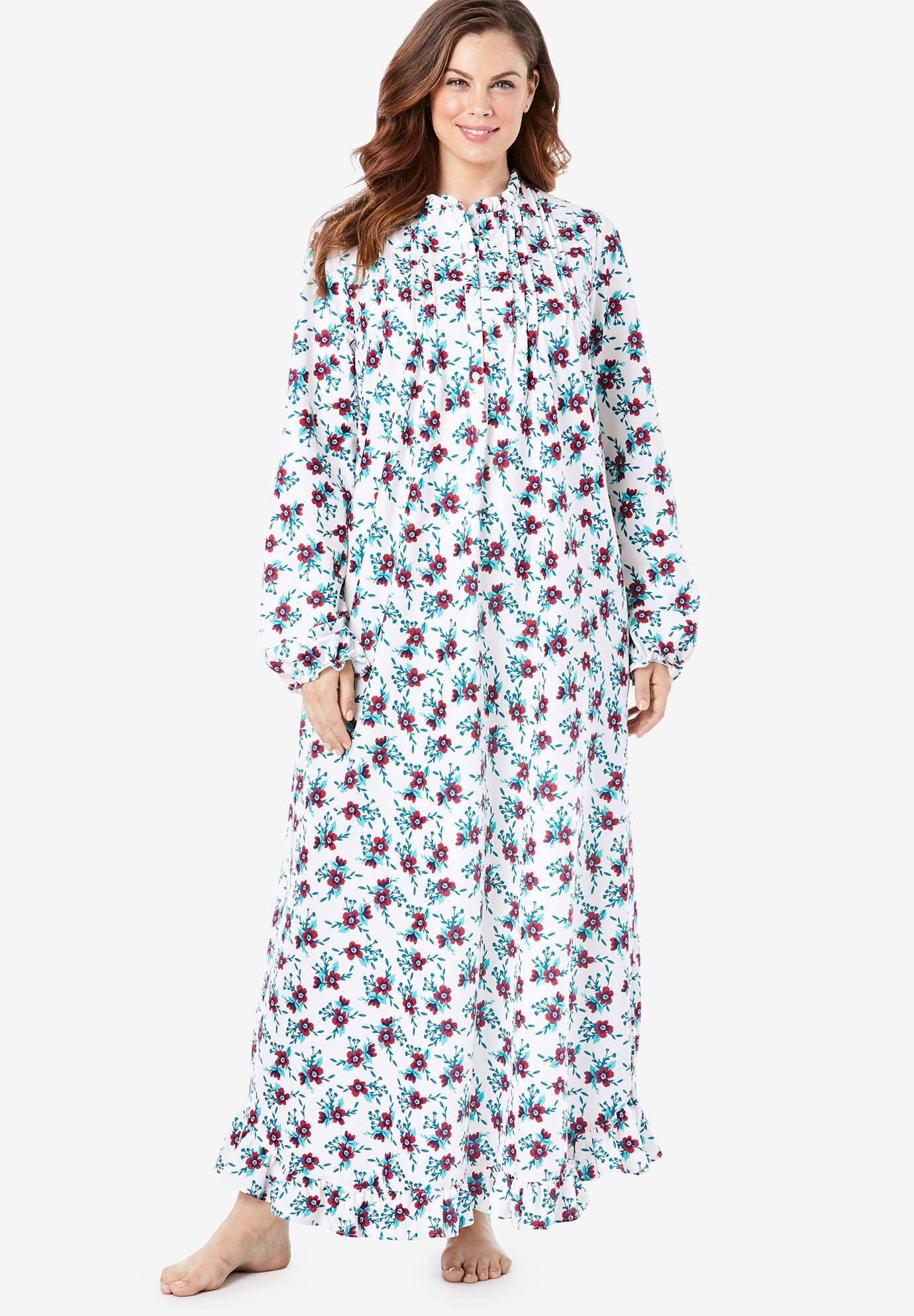 flannel long night gown