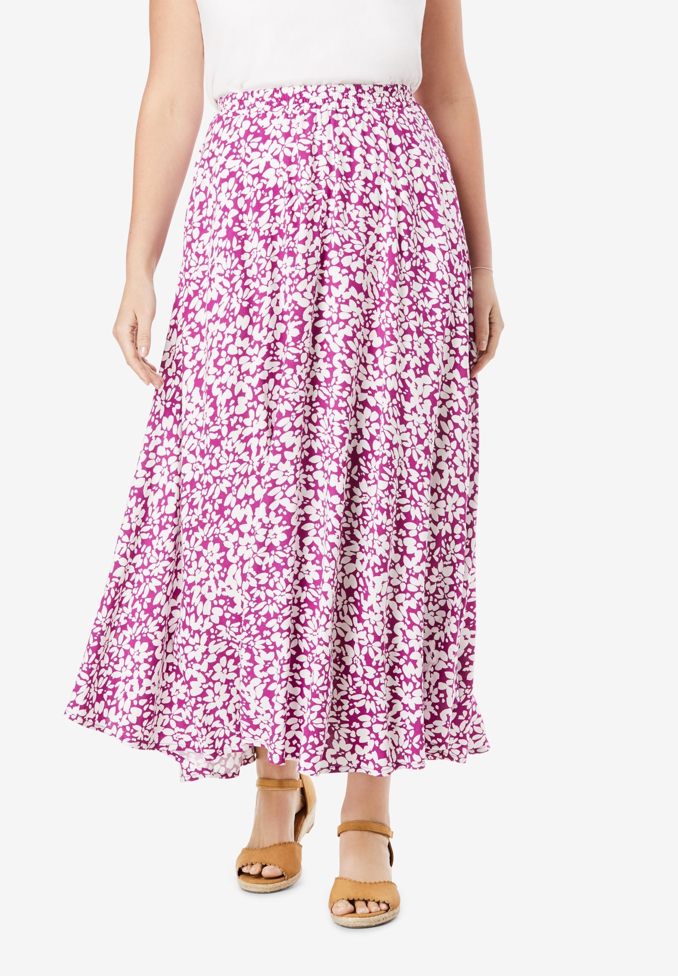 elastic waist maxi