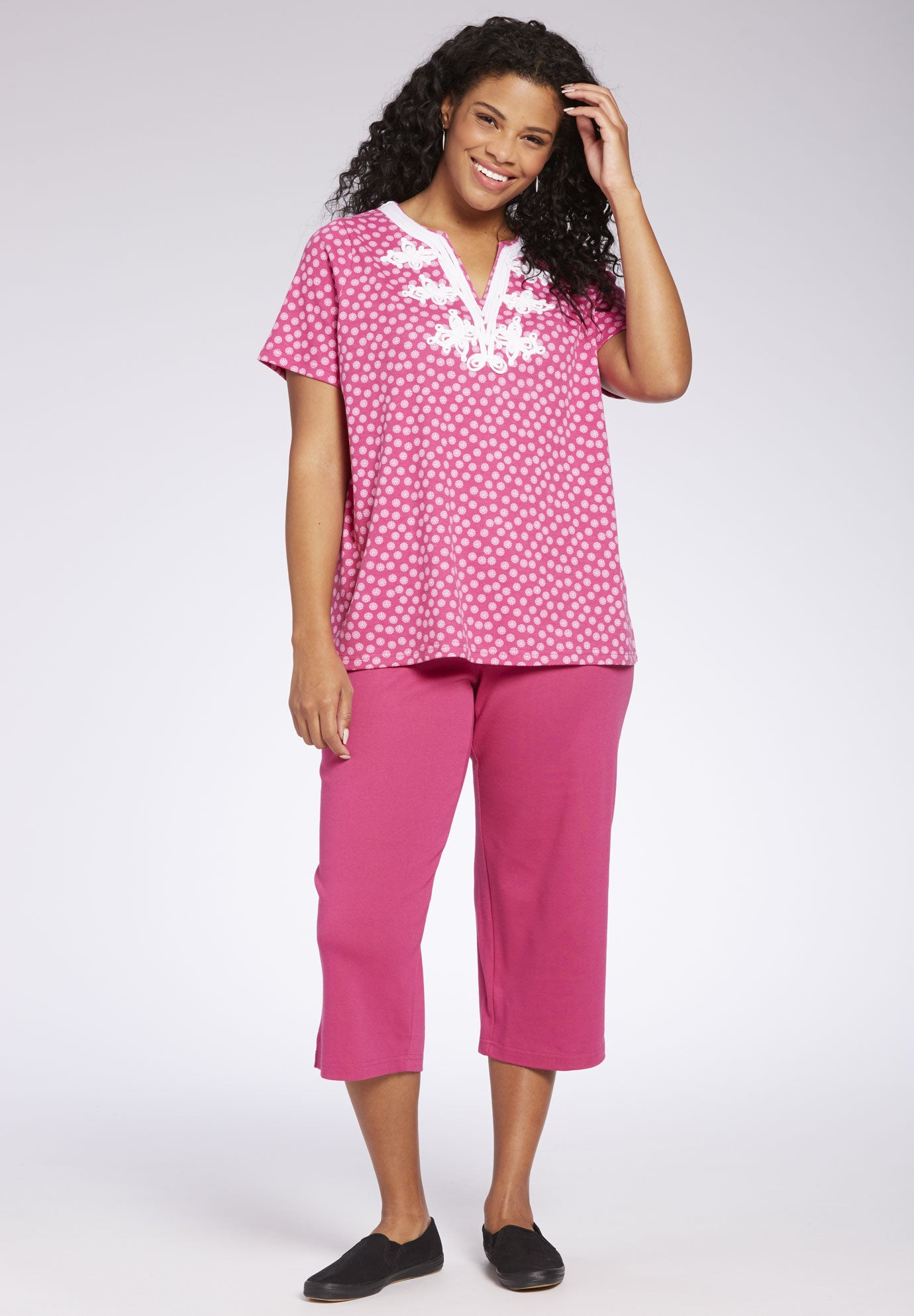 2Piece Tunic and Capri Set Plus Size Tunics Full Beauty