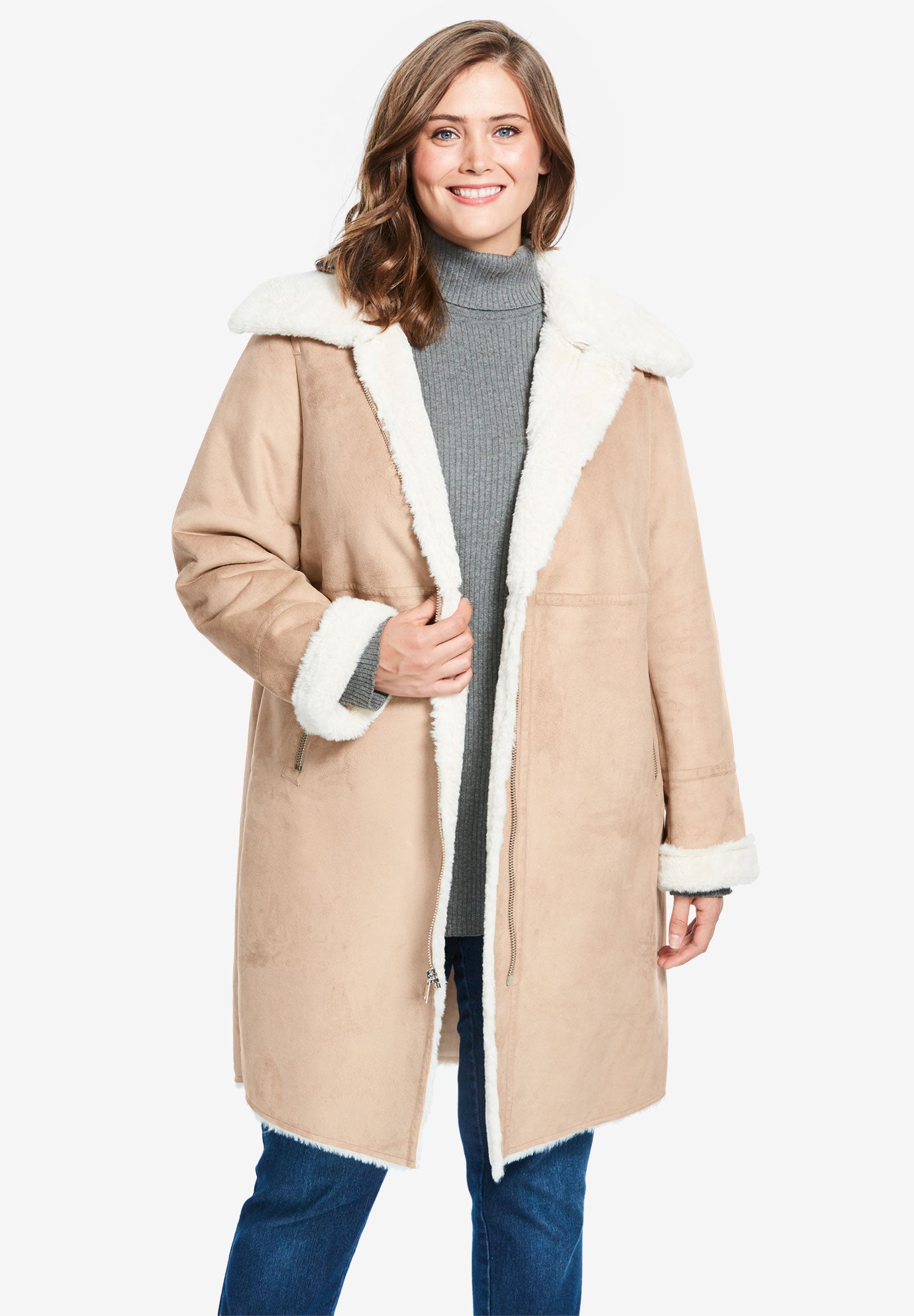 Faux Shearling Coat Fullbeauty Outlet