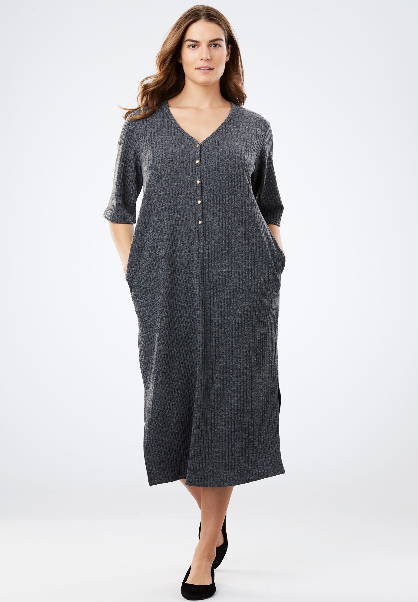 rib knit buttoned t shirt dress plus size career dresses rib knit buttoned t shirt dress plus size career dresses