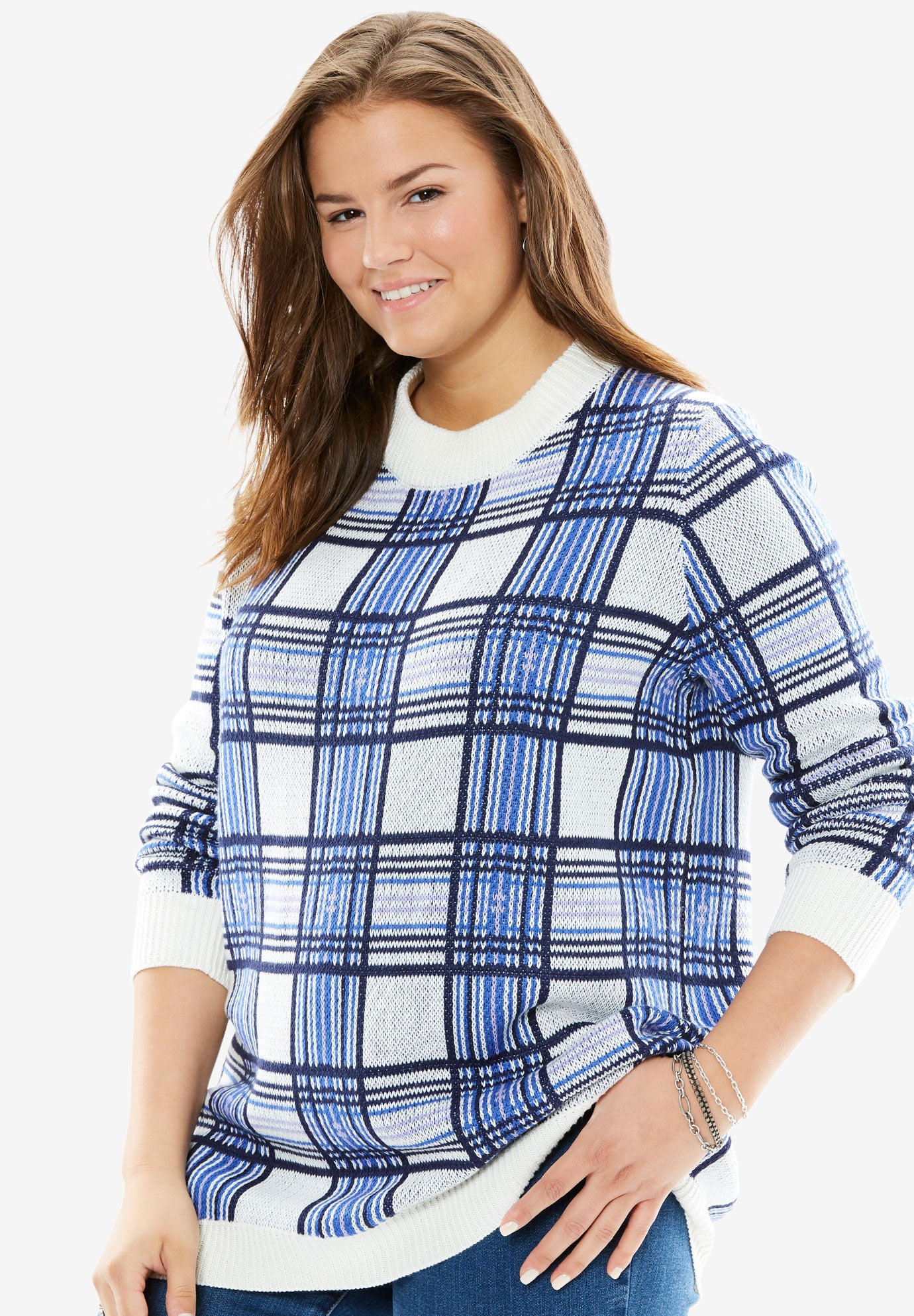 sweaters with plaid shirts