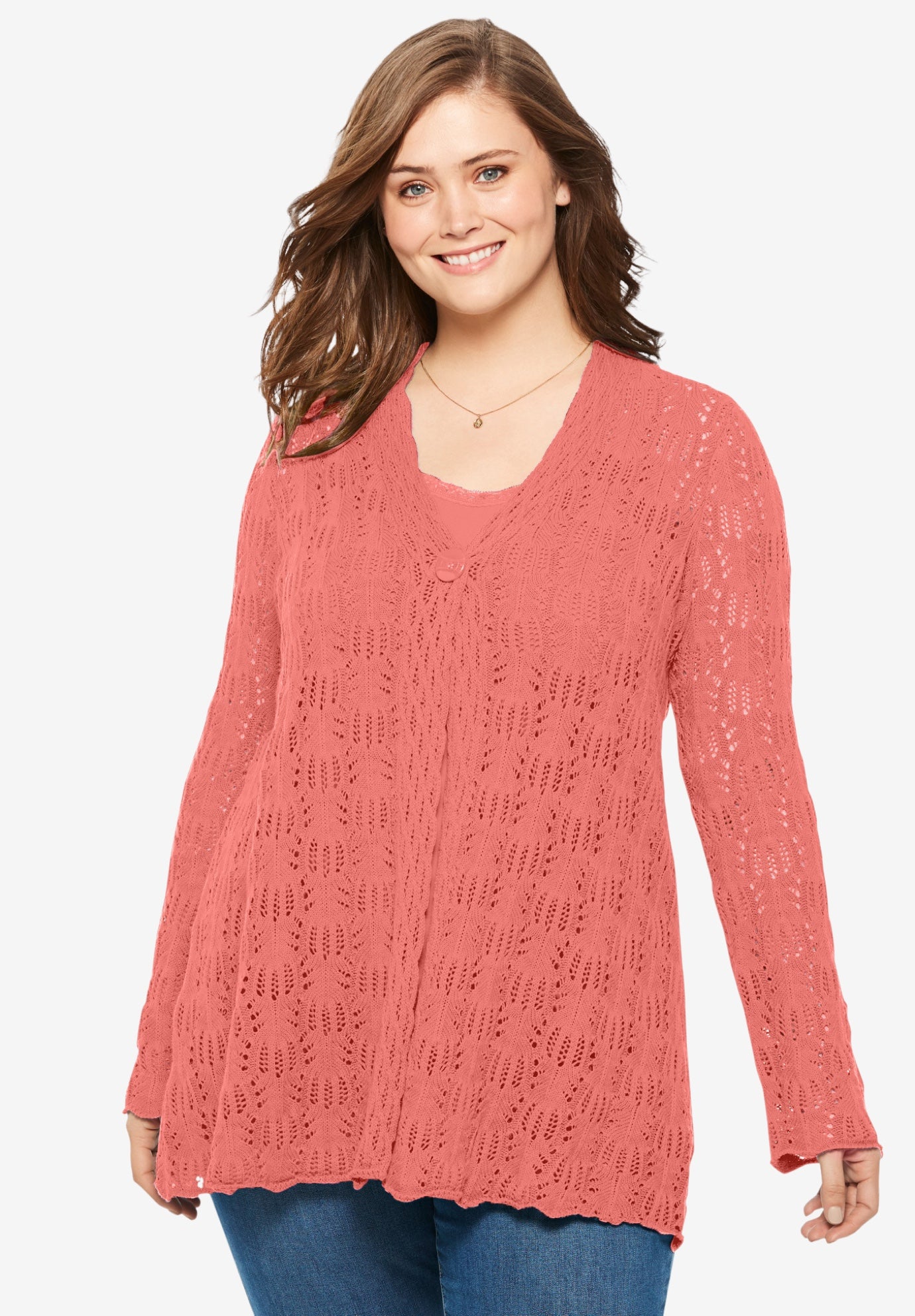 what is a pointelle cardigan