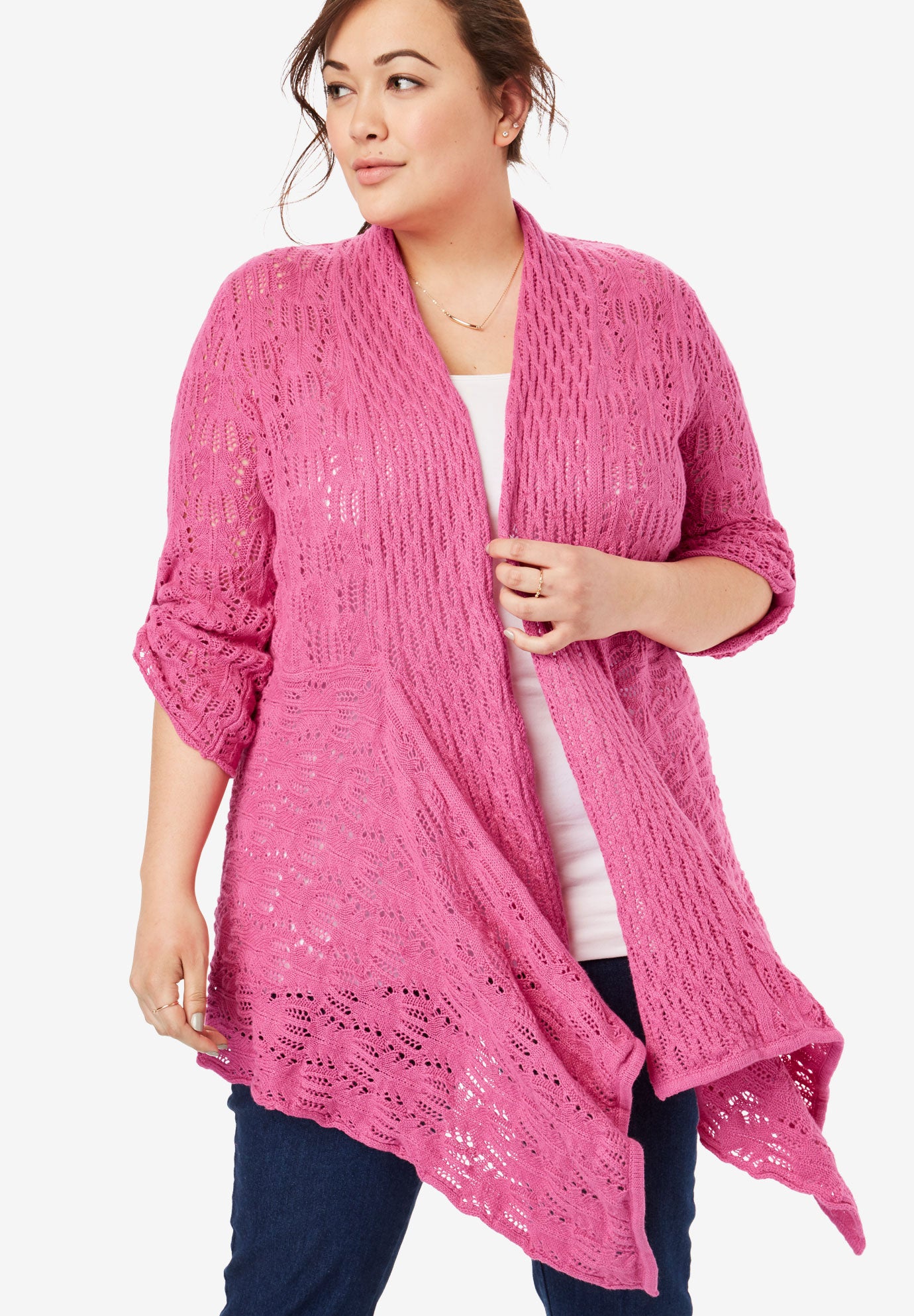 what is a pointelle cardigan