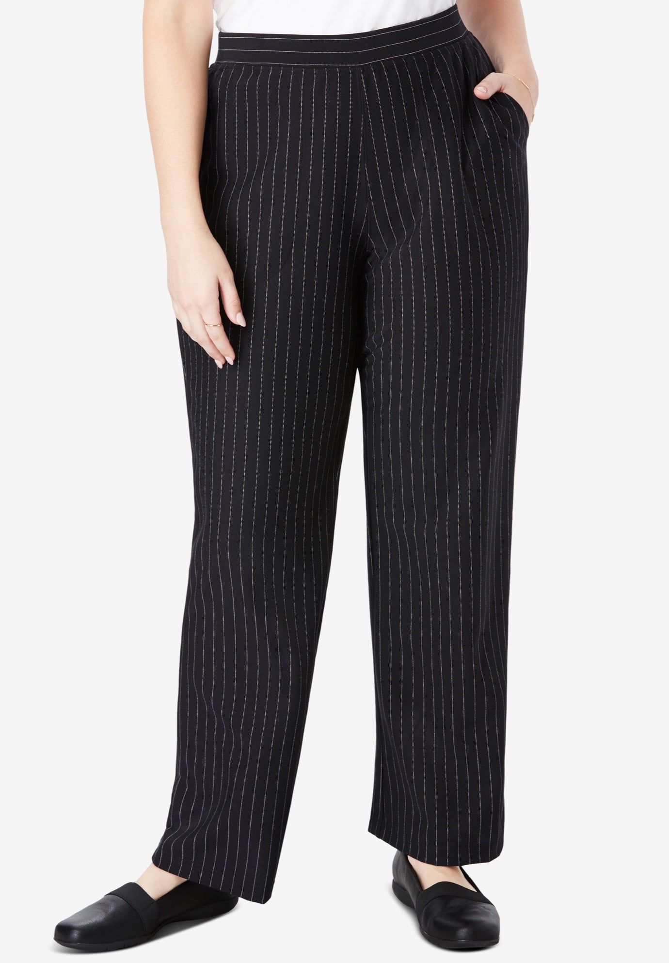 wide leg ponte pants