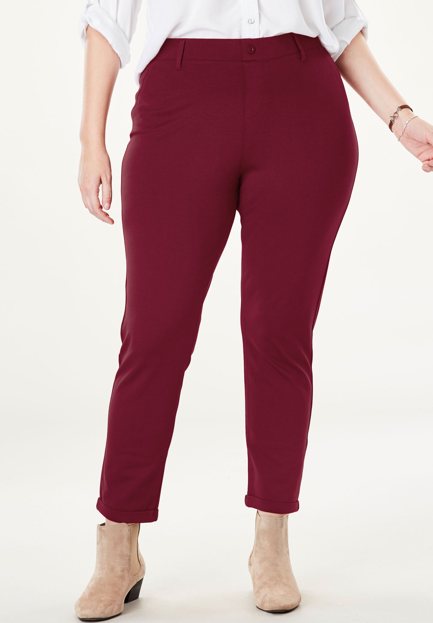 Work Leisure Ponte Pant| Plus Size Pants | Full Beauty