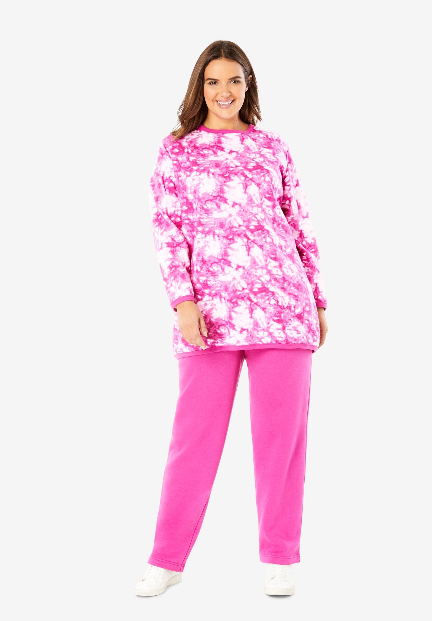 tie dye plus size sweatsuit