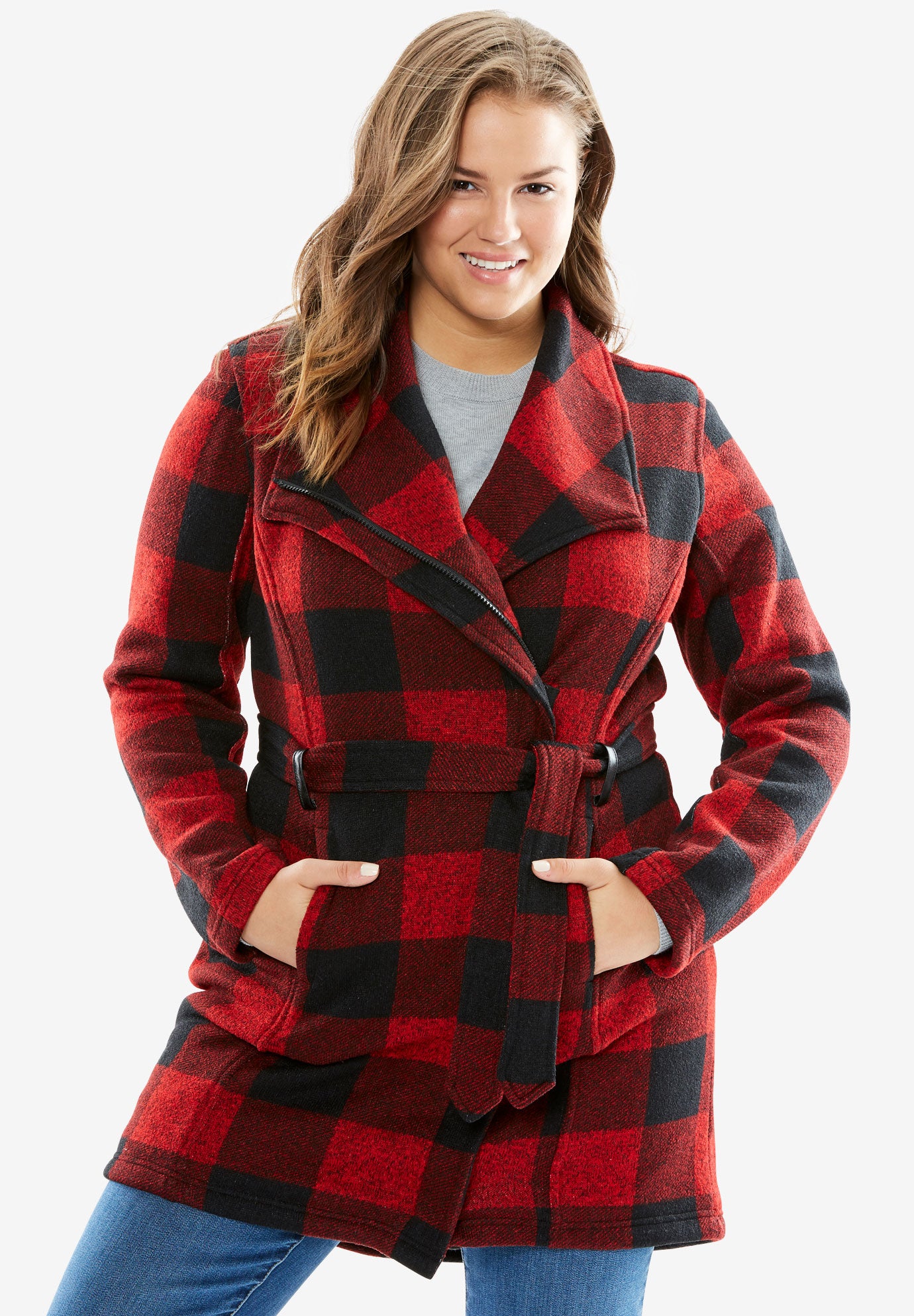 Plaid Wrap Jacket Fullbeauty Outlet