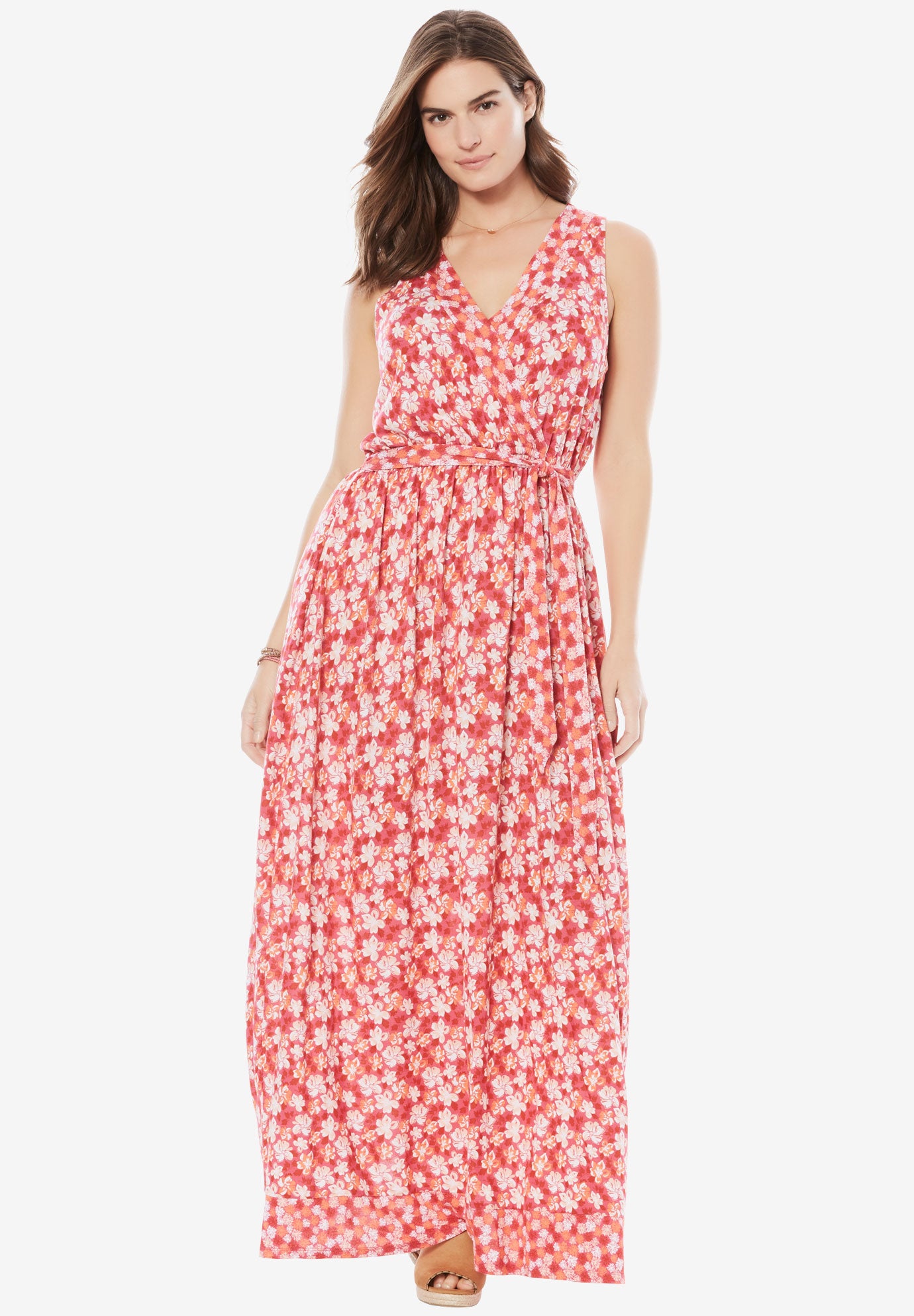 Surplice Maxi Dress by Chelsea Studio® | Plus Size Casual ...