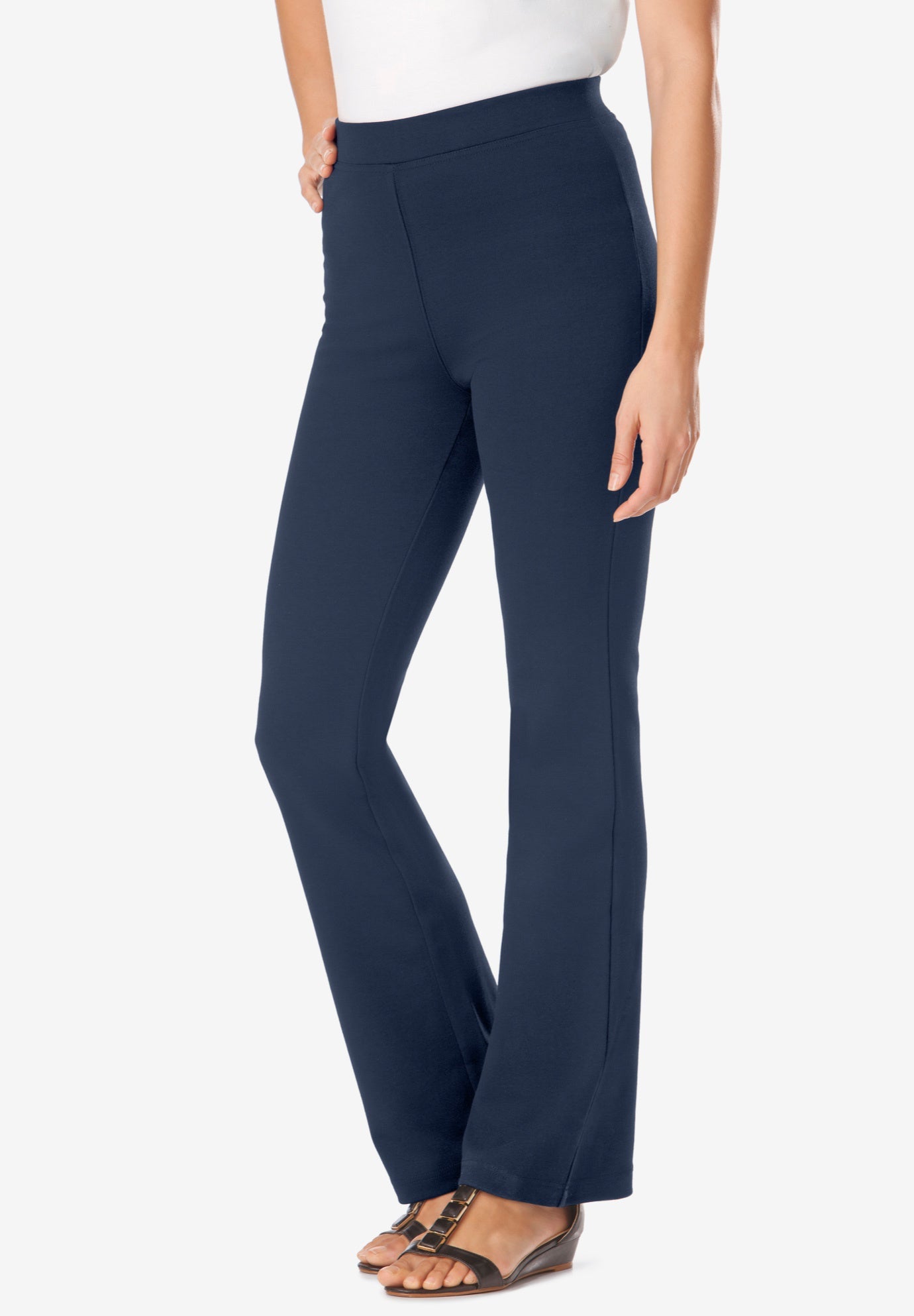 Bootcut Ponte Stretch Knit Pant Plus SizeCasual Pants Fullbeauty