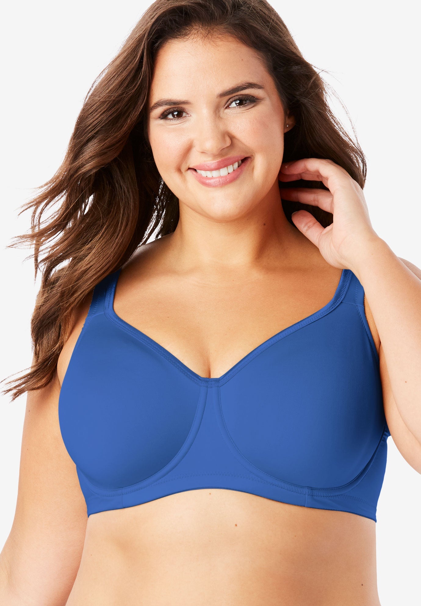 Microfiber Underwire Bra by Comfort Choice® Plus Size Underwire Bras