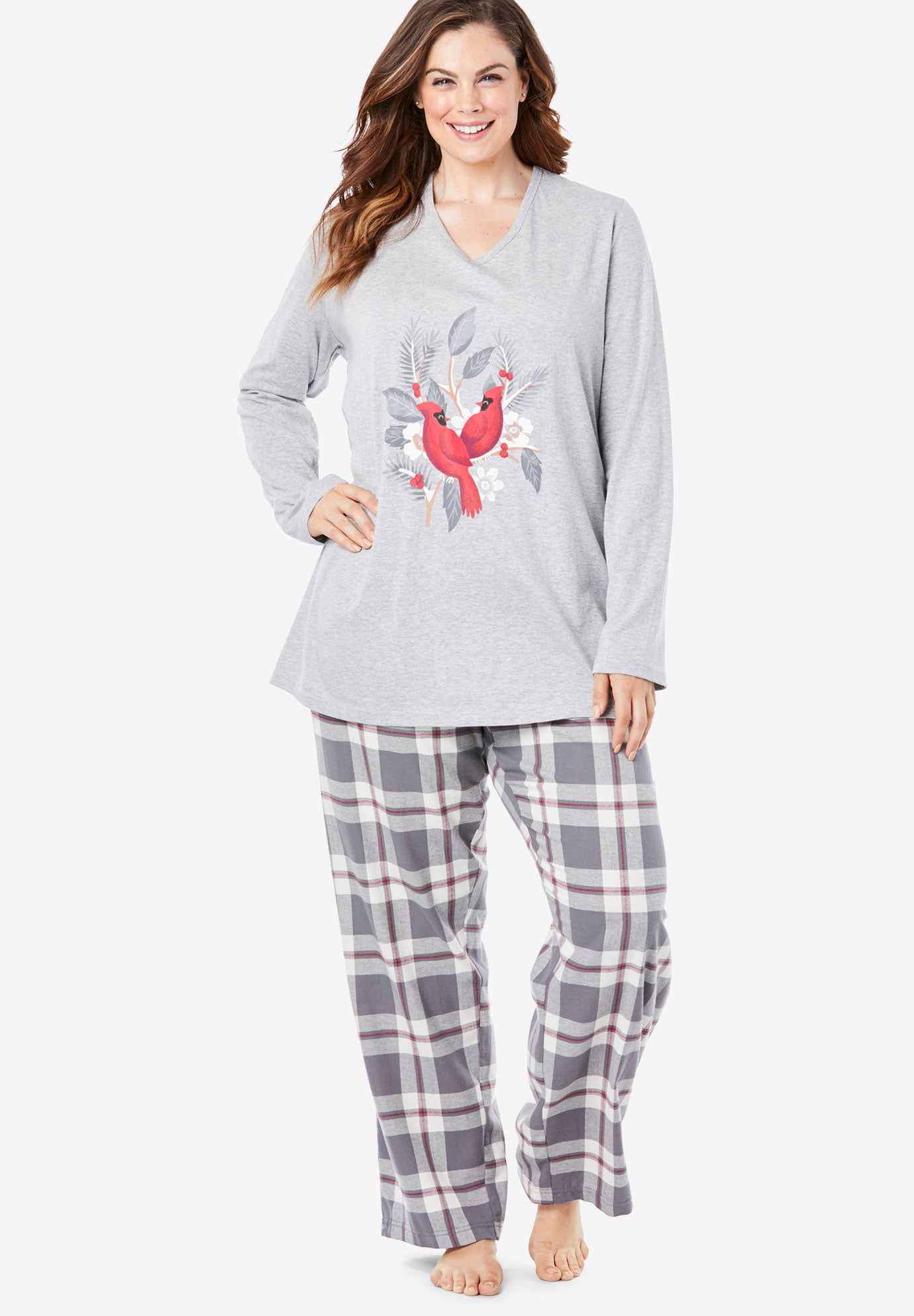 Cozy Pajama Set by Dreams & Co.® Plus SizePajama Sets Fullbeauty