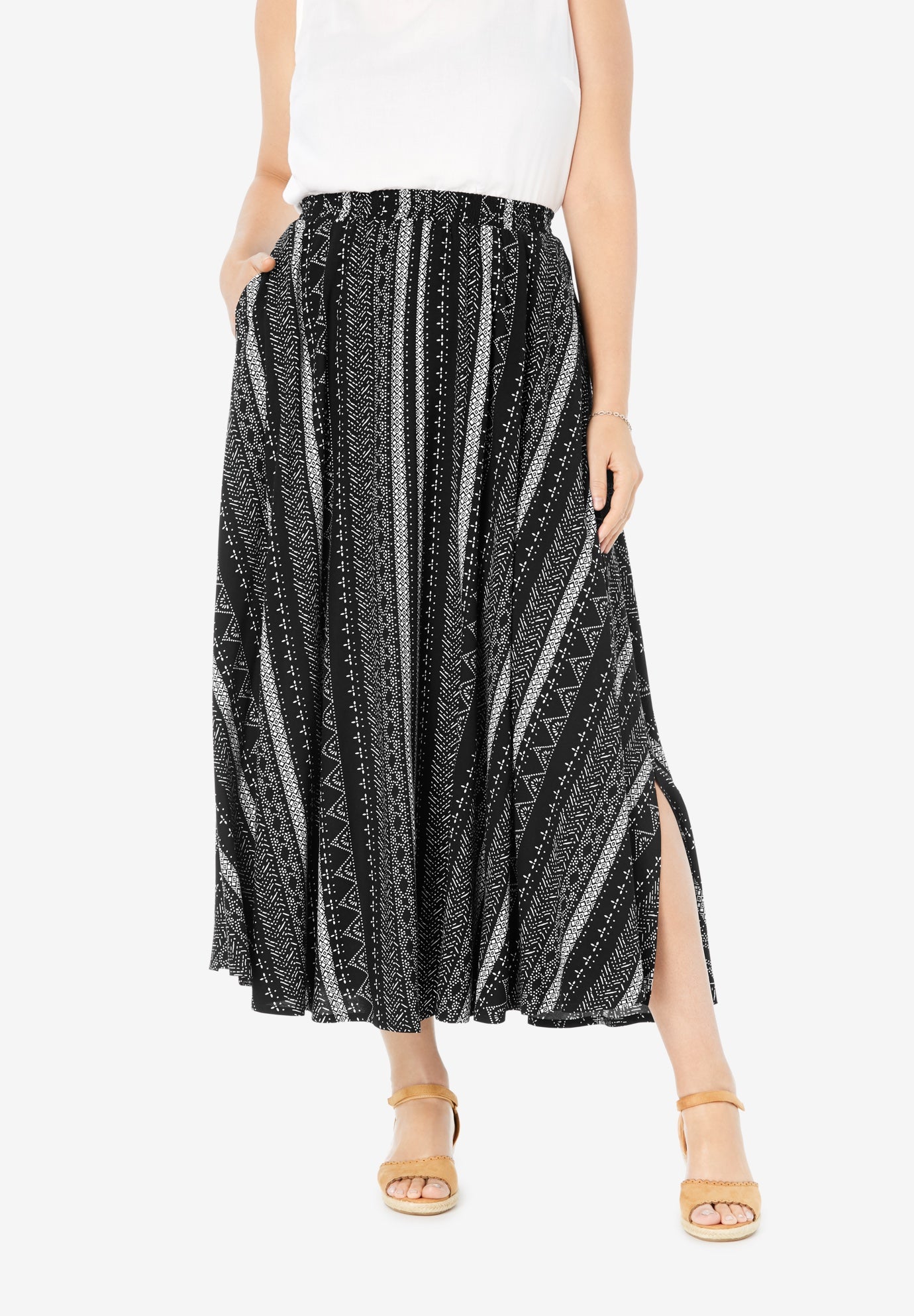 pull on skirt elastic waist pattern