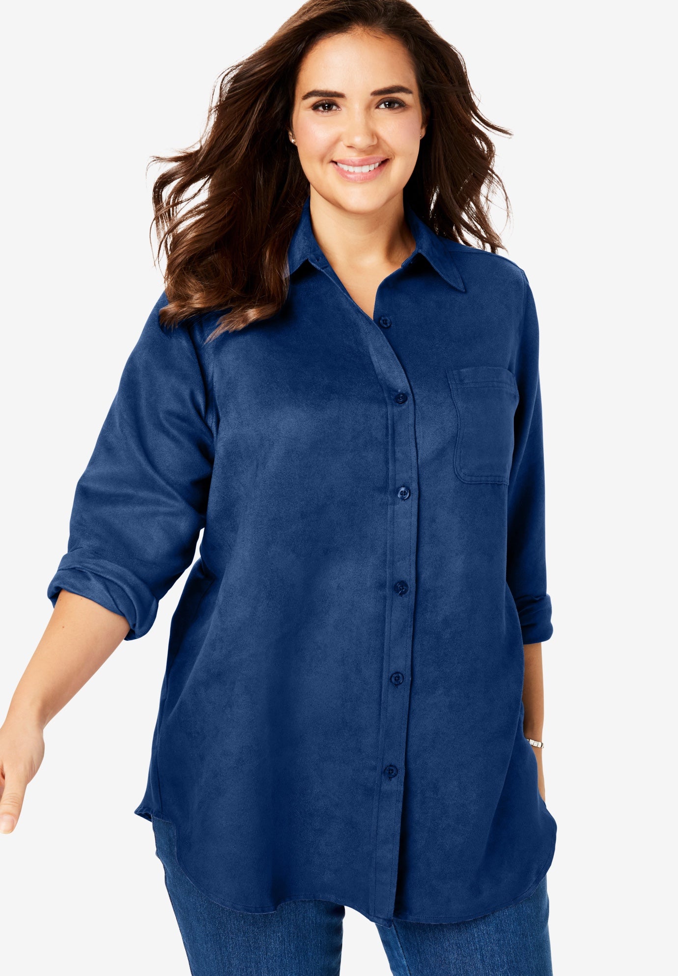 Soft Sueded Moleskin Shirt Fullbeauty Outlet soft-sueded-moleskin-shirt-fullbeauty-outlet