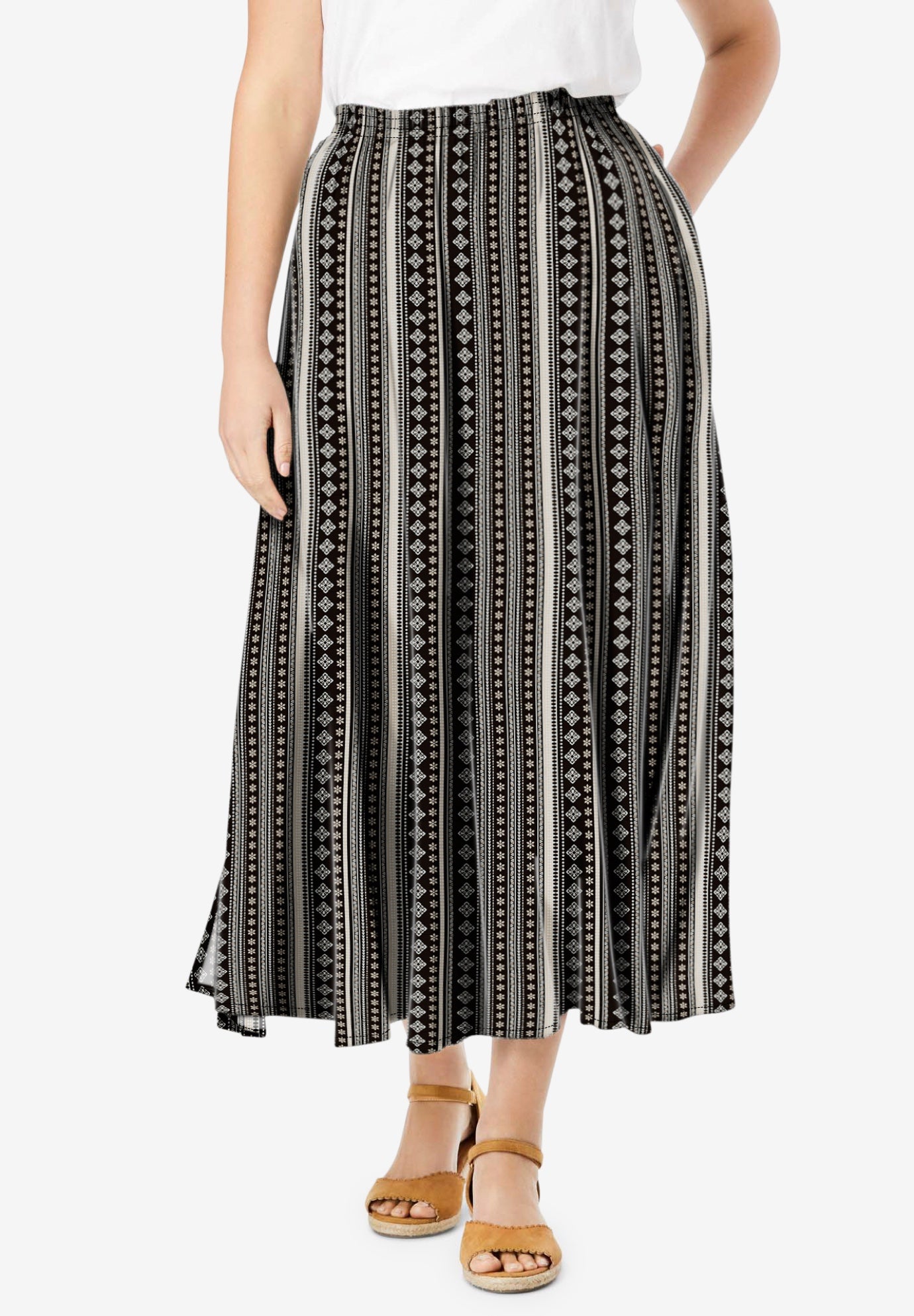 elastic waist maxi