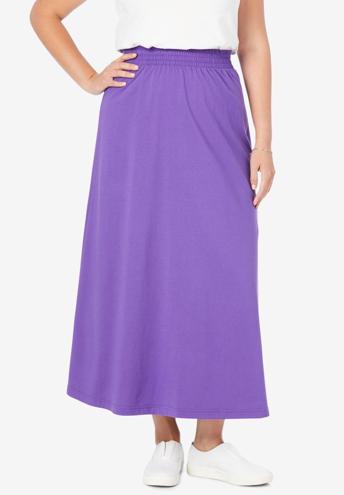 Jersey Knit Long Skirt Fullbeauty Outlet