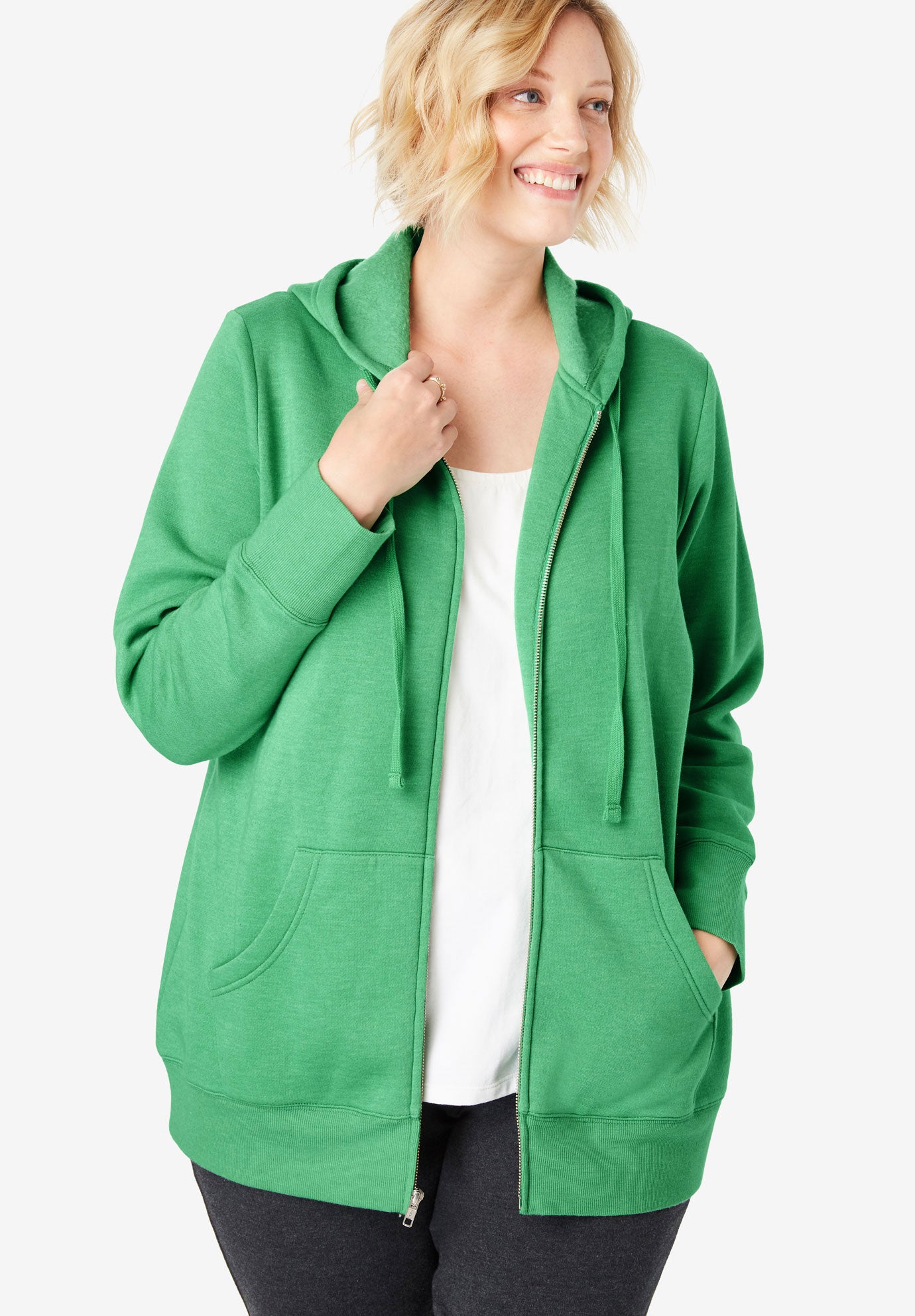 Download Better Fleece Zip-Front Hoodie | Plus Size Jackets ...