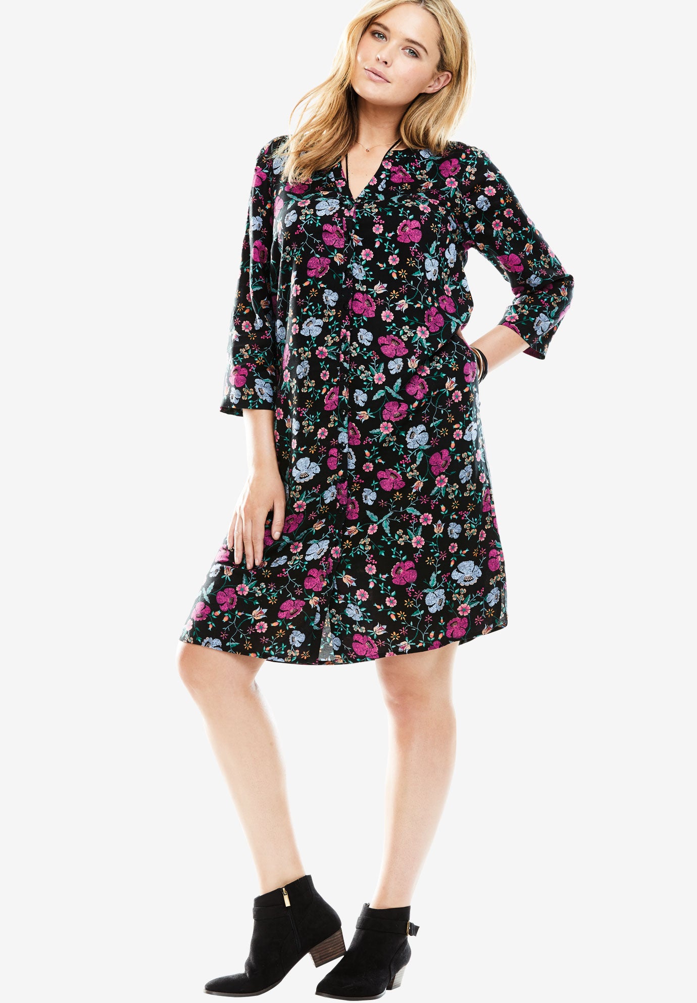 Buttonup Shirt Dress Plus Size Casual Dresses Full Beauty