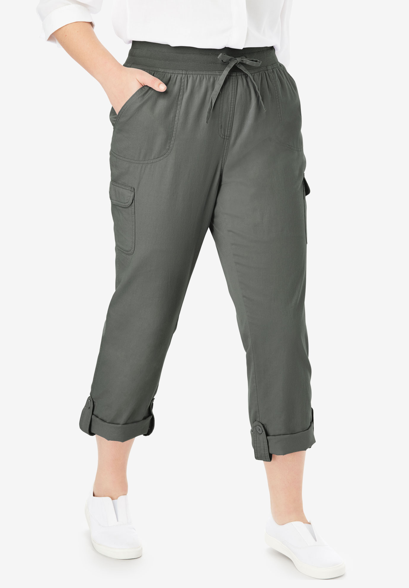 Convertible Length Cargo Pant| Plus Size Pants | Full Beauty
