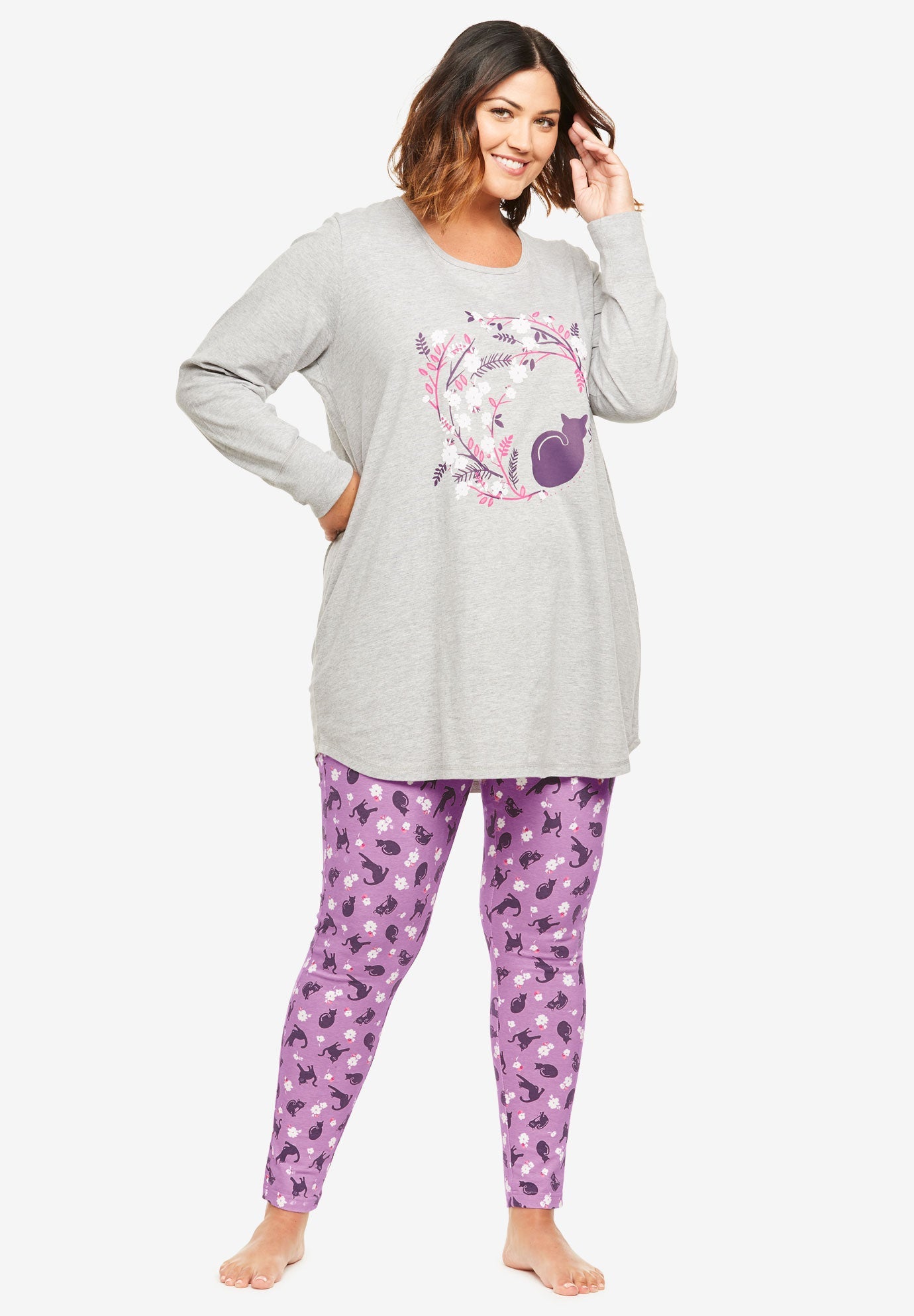 2Piece PJ Legging Set Fullbeauty Outlet