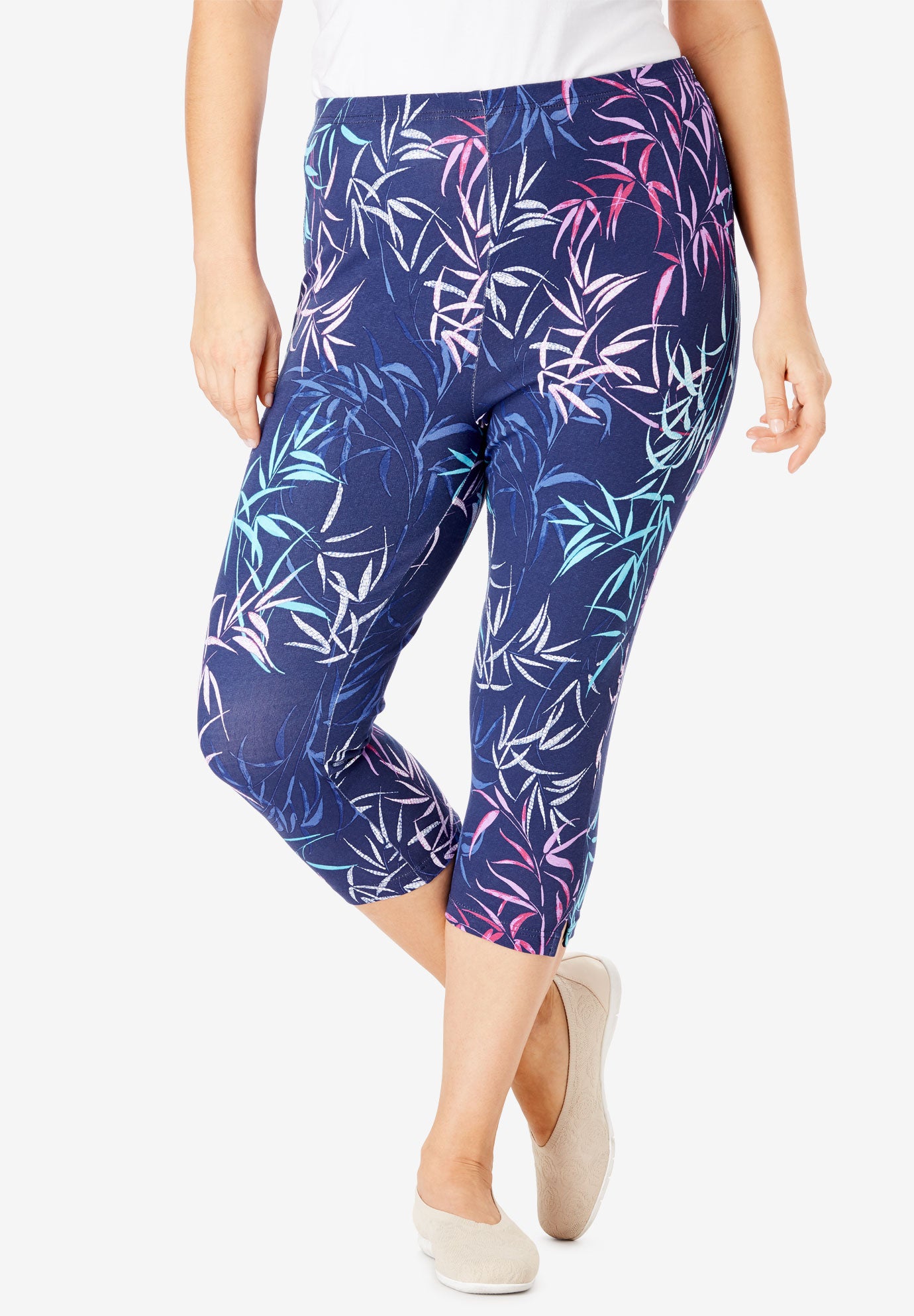 printed capri pants