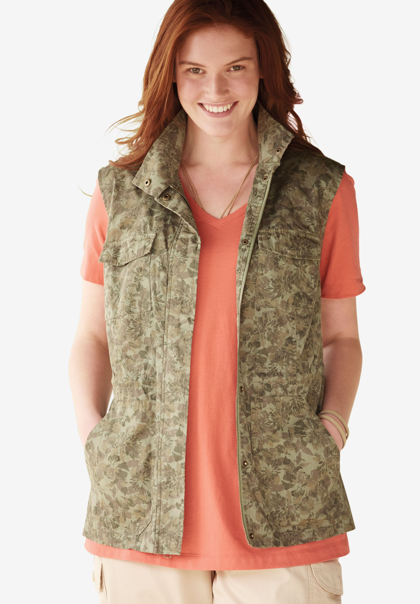 Utility vest| Plus Size Jackets & Blazers | Full Beauty