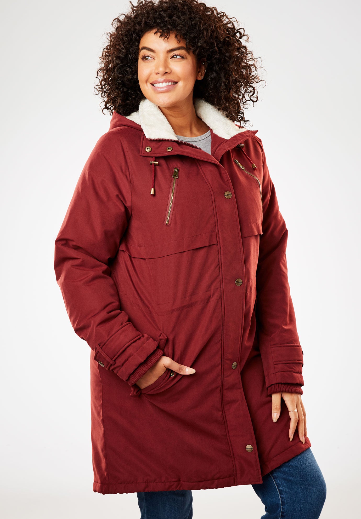FleeceLined Utility Anorak Fullbeauty Outlet