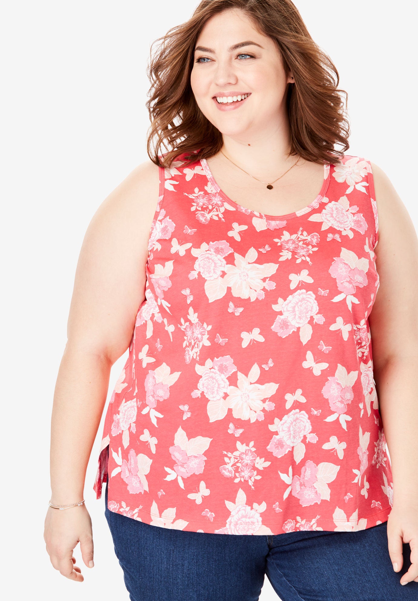 Perfect Printed Tank Top Plus Size Tops & Tees Fullbeauty
