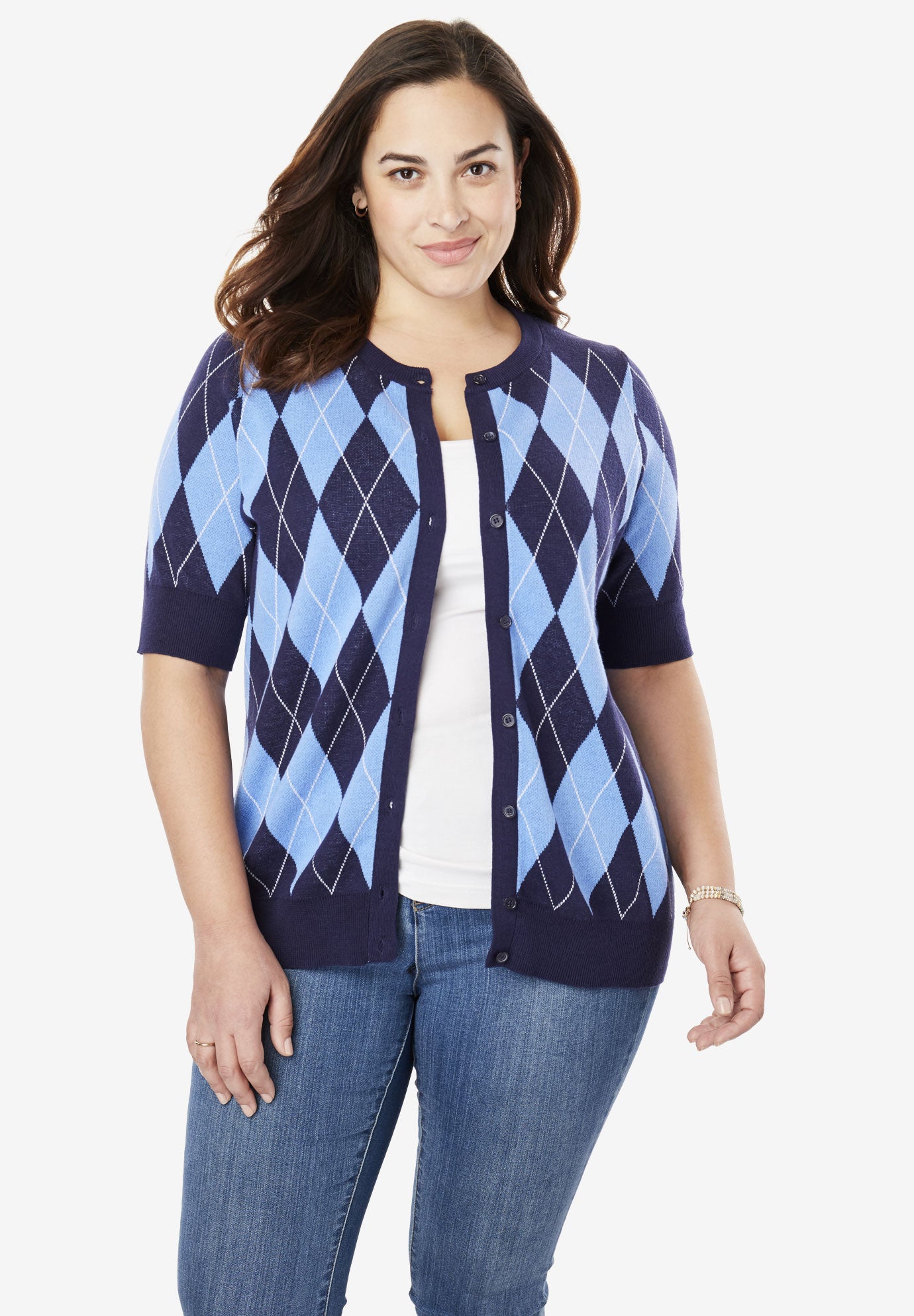 Perfect ElbowLength Sleeve Cardigan Plus Size Sweaters & Cardigans