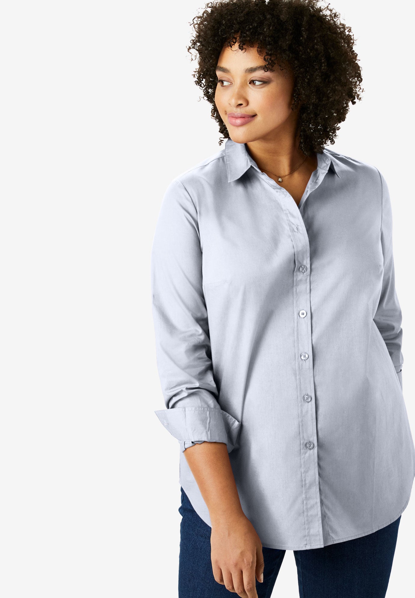 Perfect LongSleeve Button Down Shirt Fullbeauty Outlet