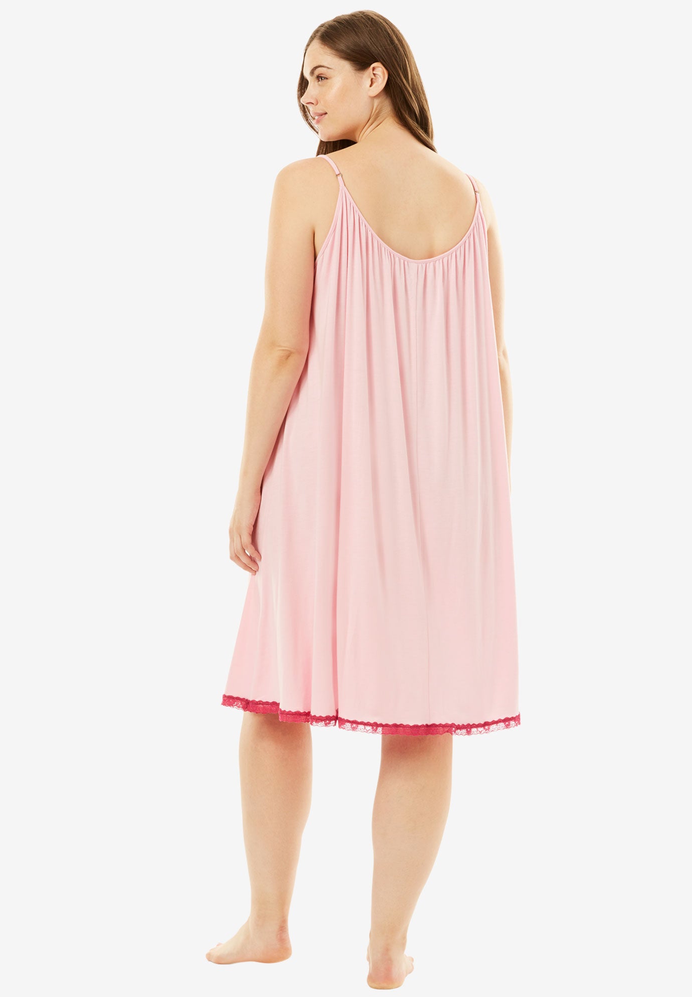 Lace Trim Babydoll Chemise by Amoureuse® Fullbeauty Outlet