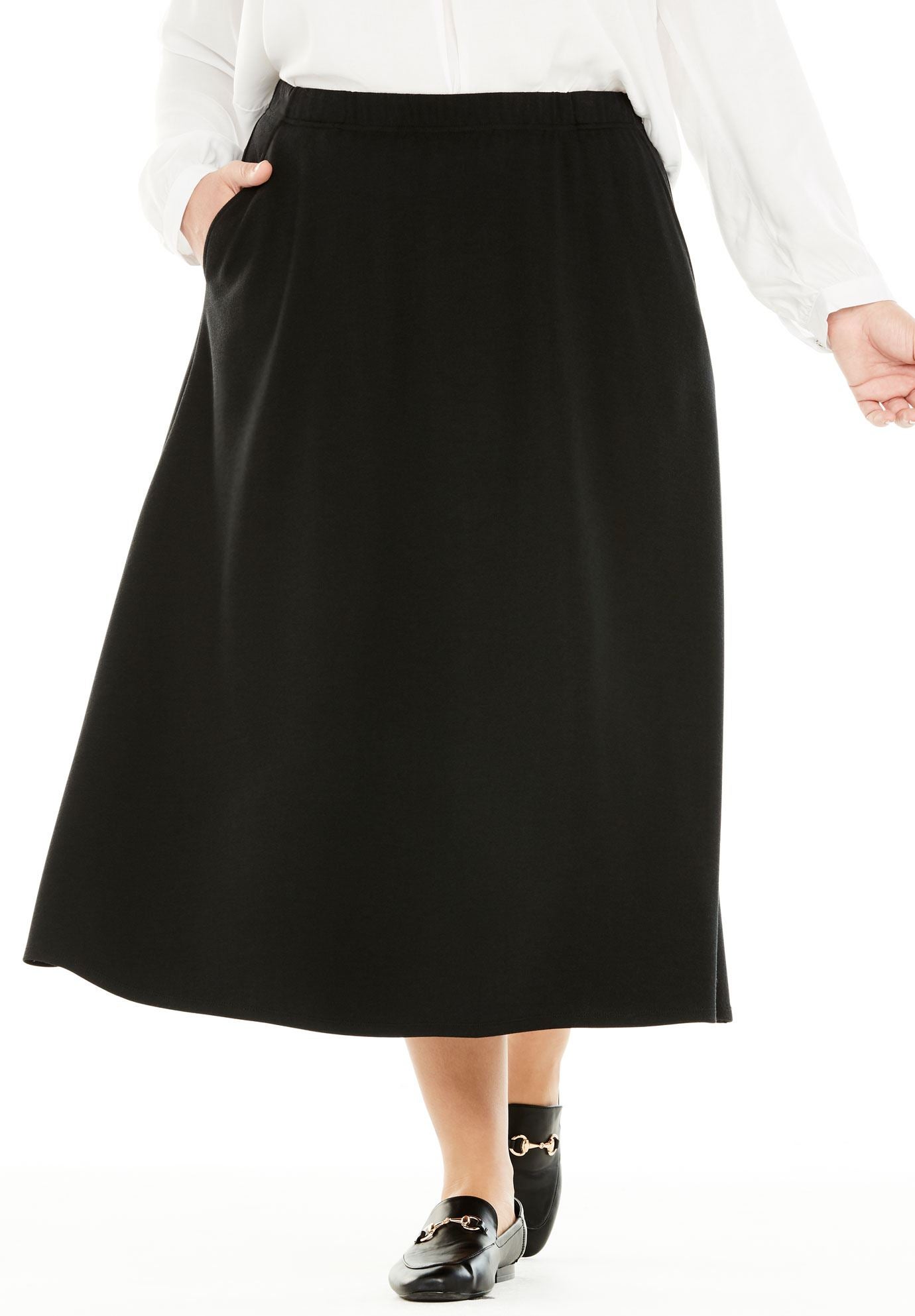 ALine Ponte Skirt Plus Size Skirts Full Beauty