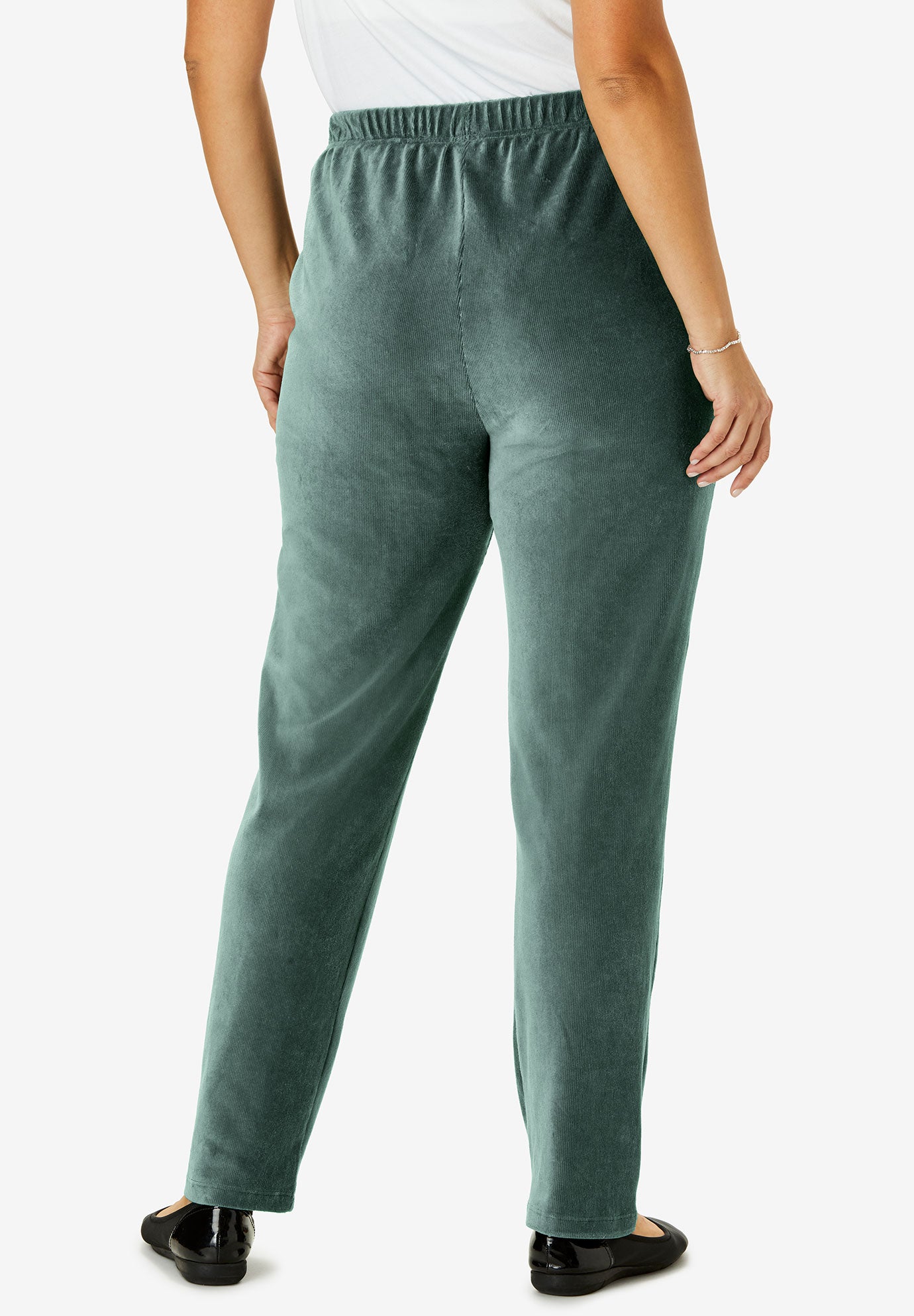 velour stretch pants