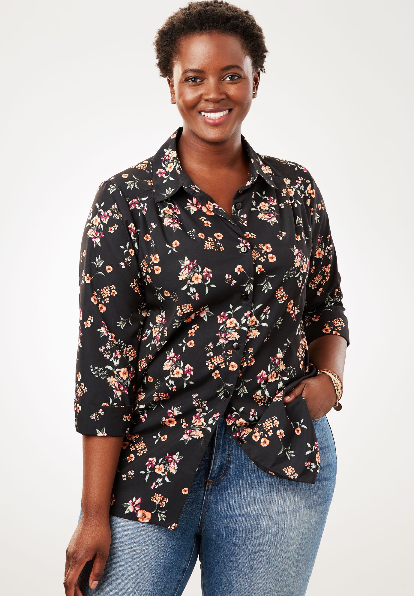 peachskin big shirt