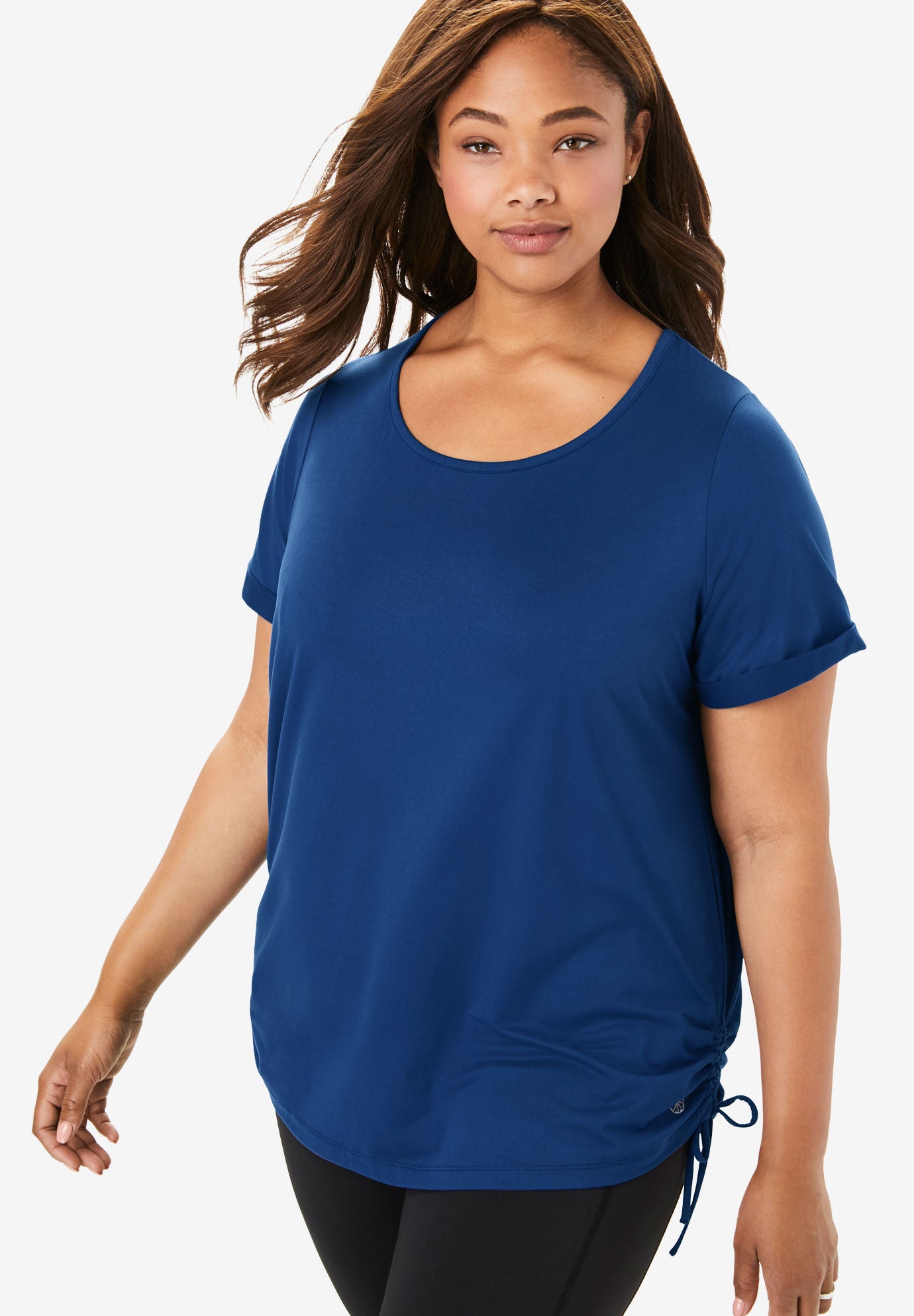 FullBeauty SPORT® Side-Cinched Tunic| Plus Size 30 Inches ...