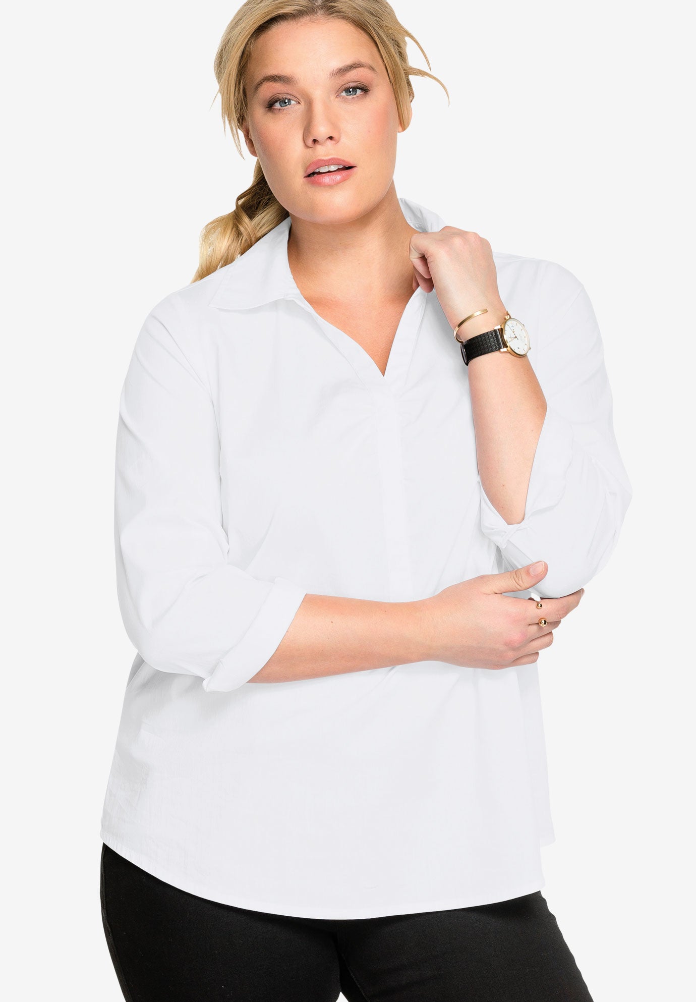 Stretch Popover Shirt Fullbeauty Outlet