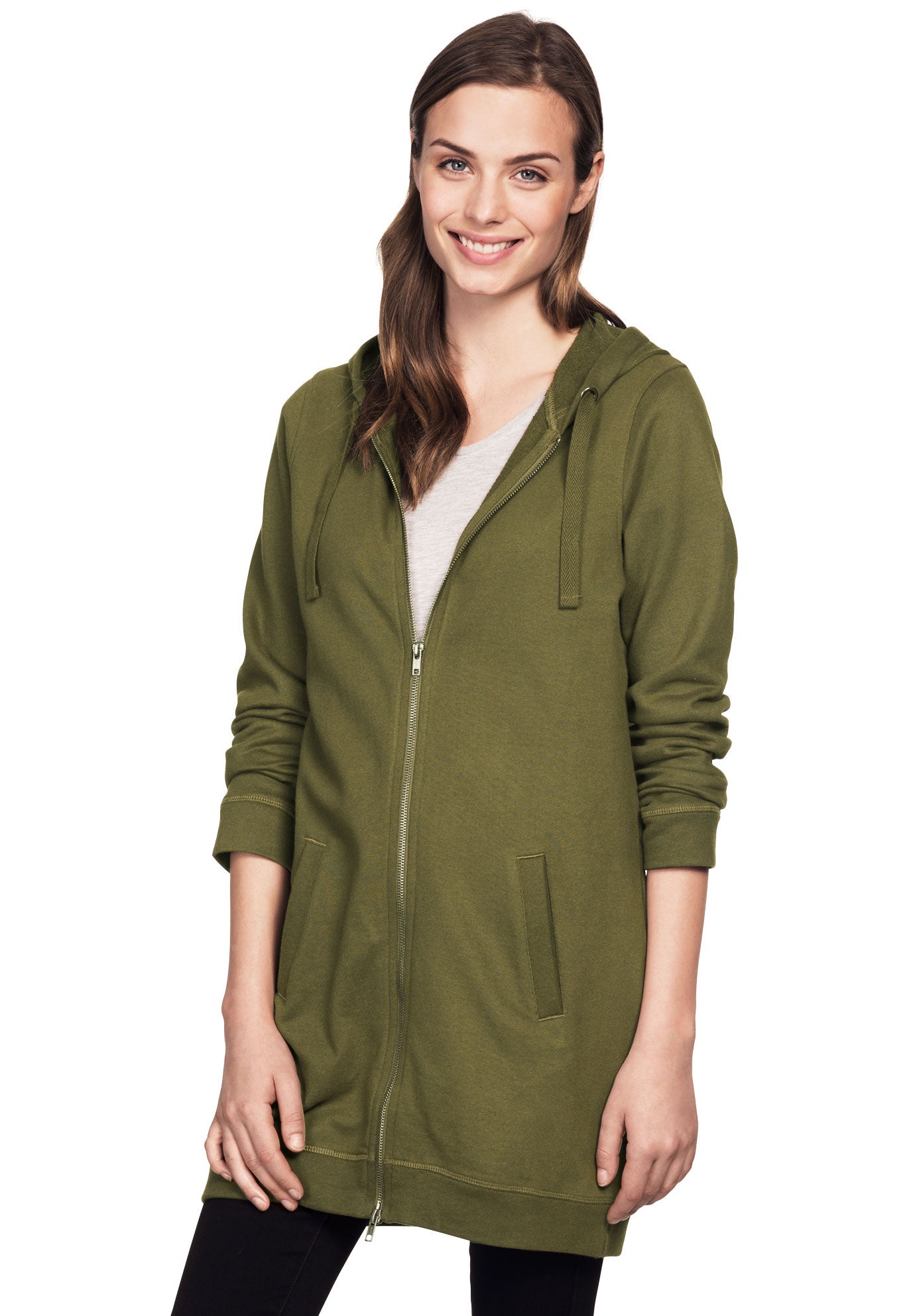 longer length womens hoodies