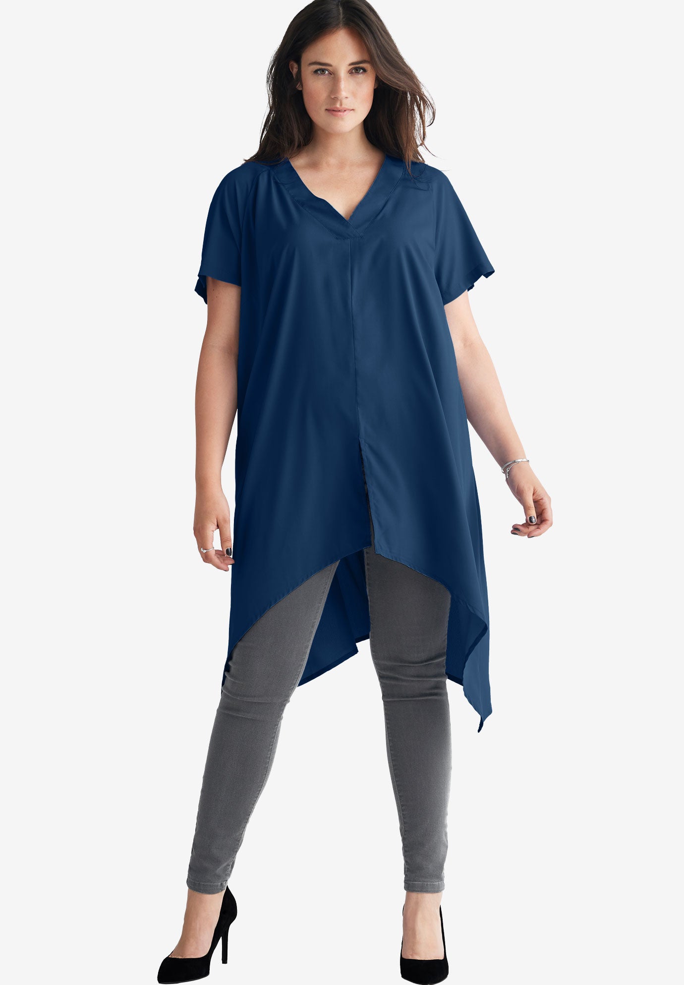 front slit maxi tunic