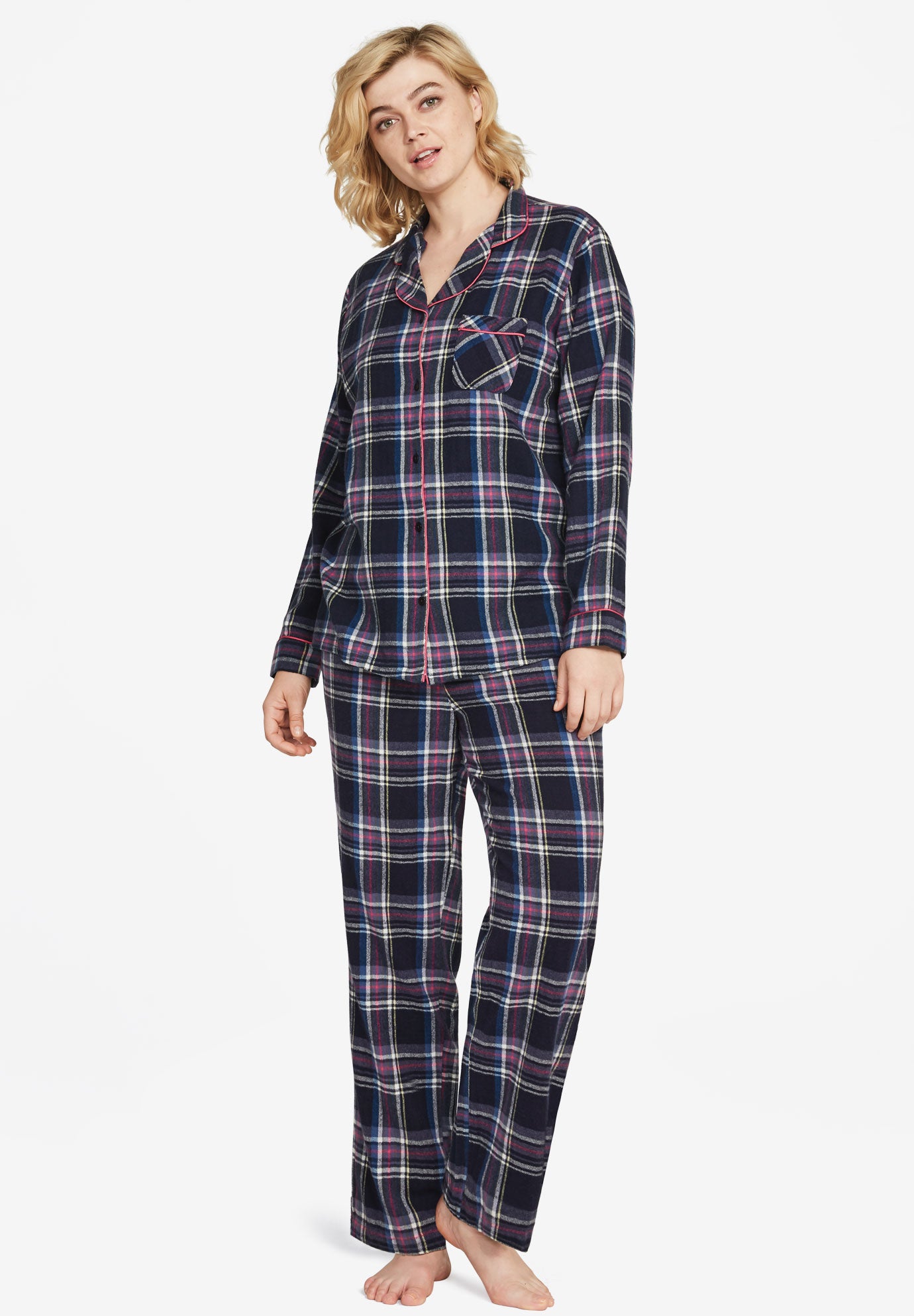 women's plus size flannel pajama pants