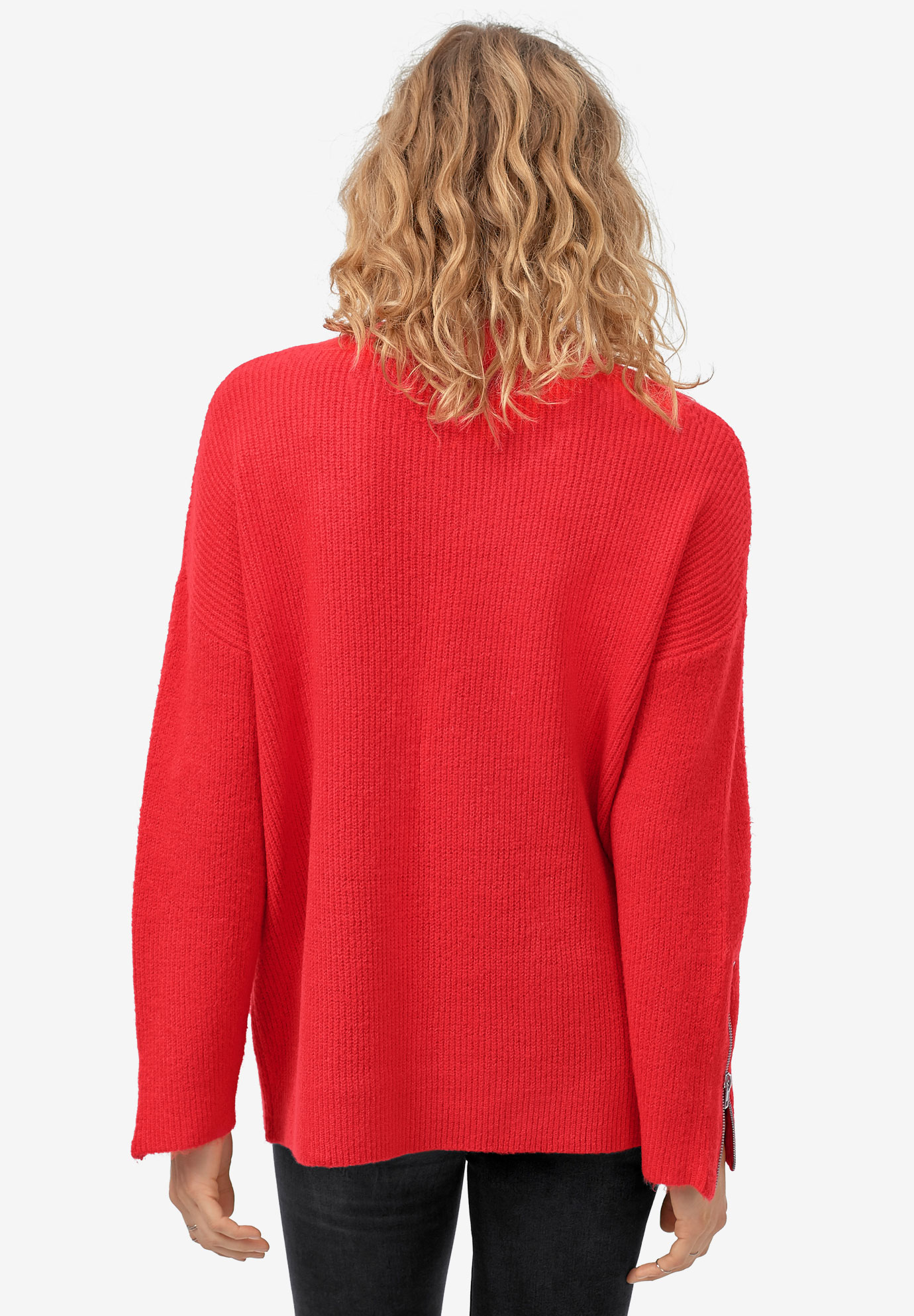 Zip-Sleeve Sweater by ellos® | Fullbeauty Outlet