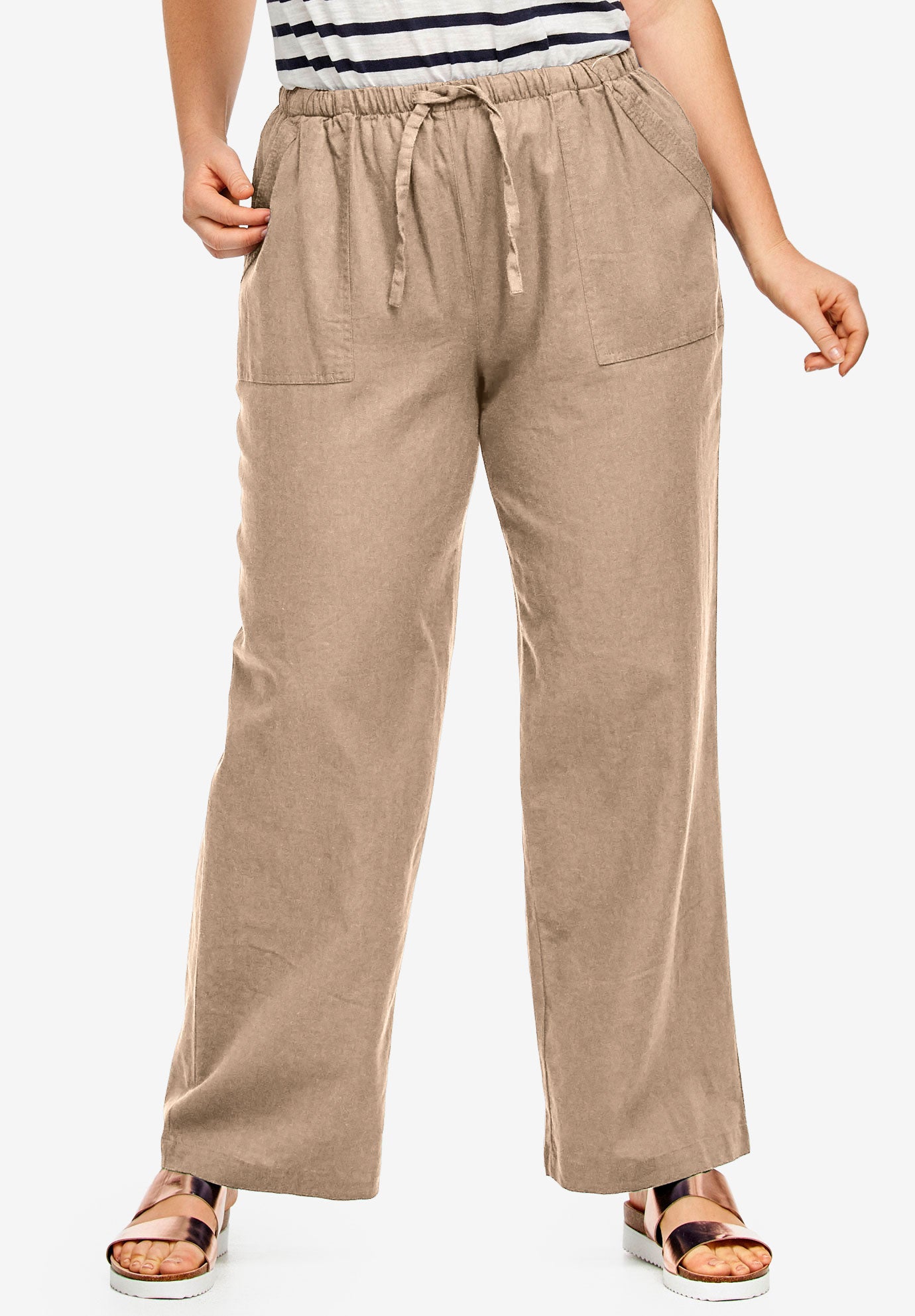 linen drawstring pants
