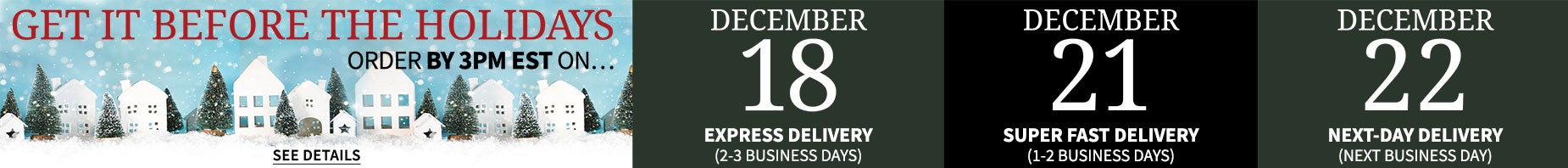 No time like the present - Hurry shop early to check everythig off your list.