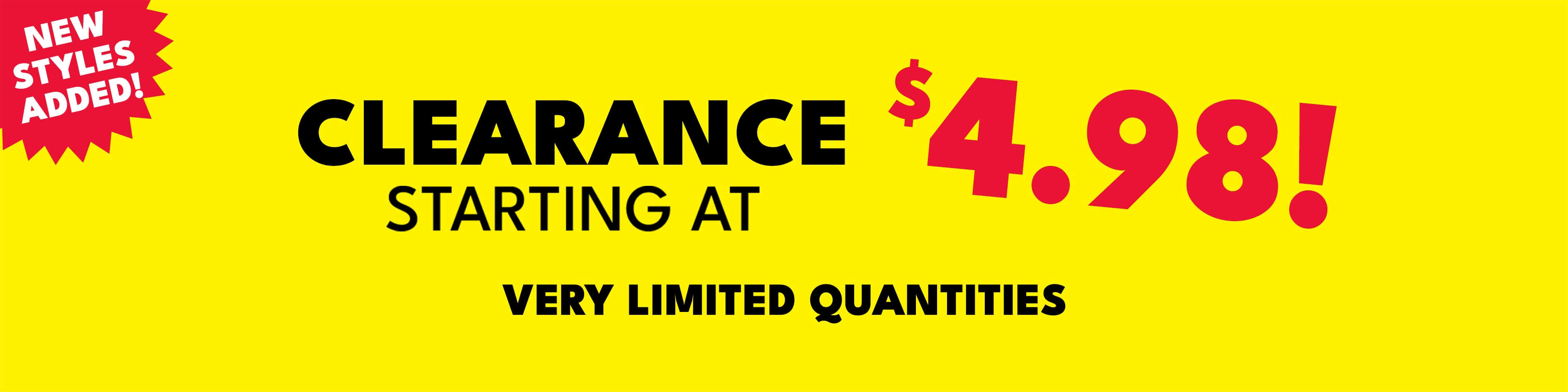 Clearance up to 80% off